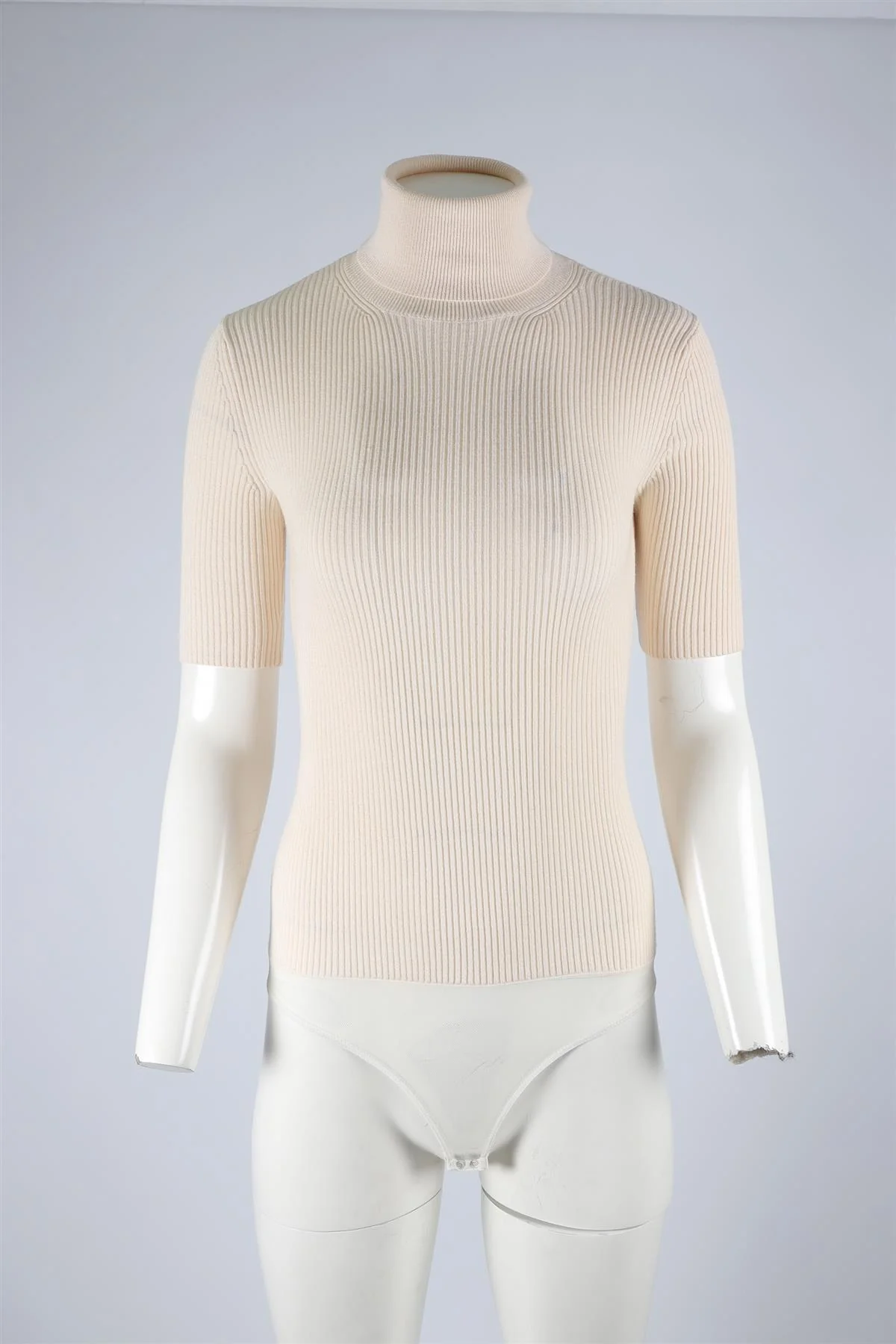 THEORY CREAM WOOL BODYSUIT XSMALL - Image 2