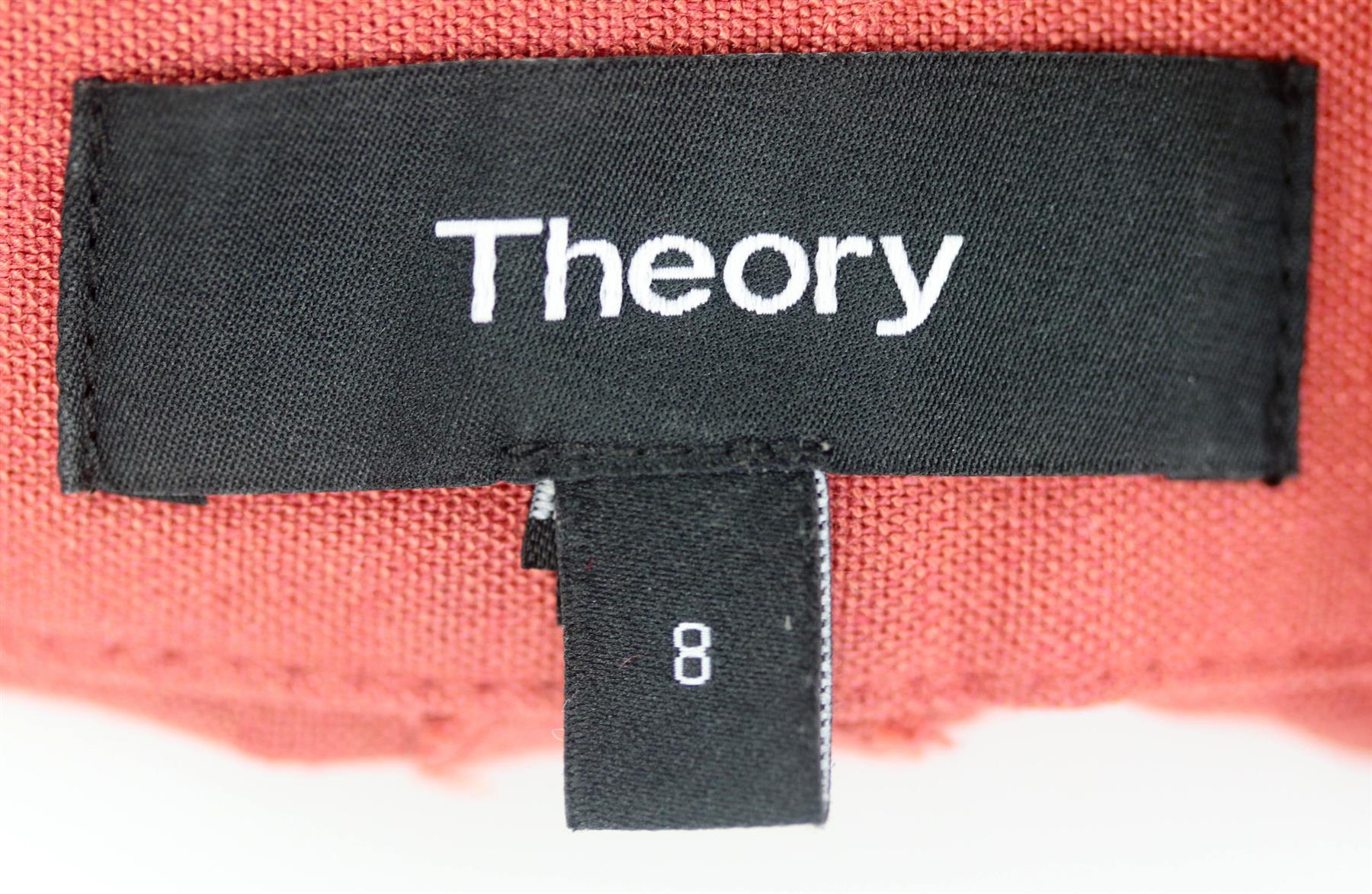 THEORY LINEN BLEND SHORTS US 8 UK 12 - Image 5