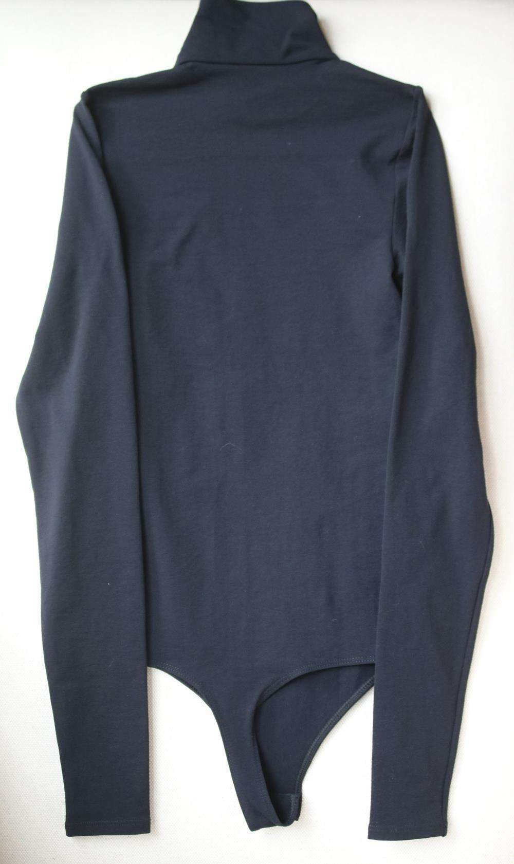 THEORY TACE STRETCH JERSEY TURTLENECK BODYSUIT ONE SIZE - Image 3