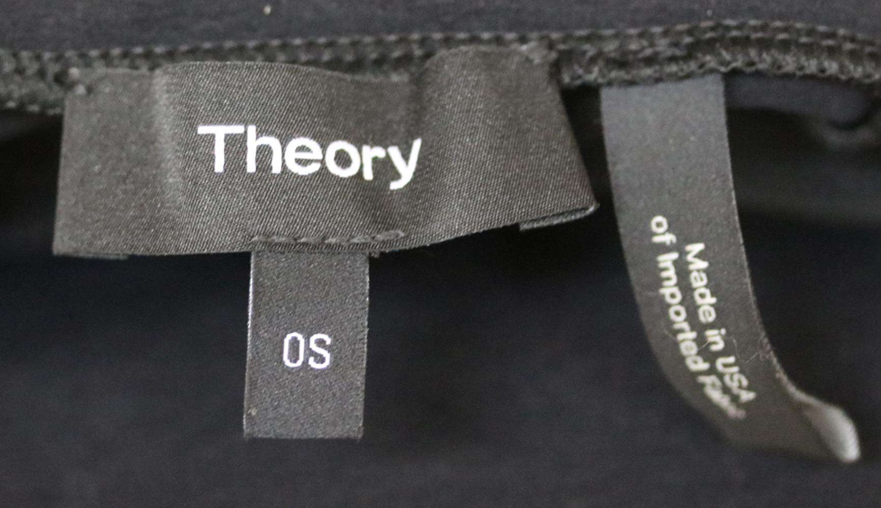 THEORY TACE STRETCH JERSEY TURTLENECK BODYSUIT ONE SIZE - Image 4