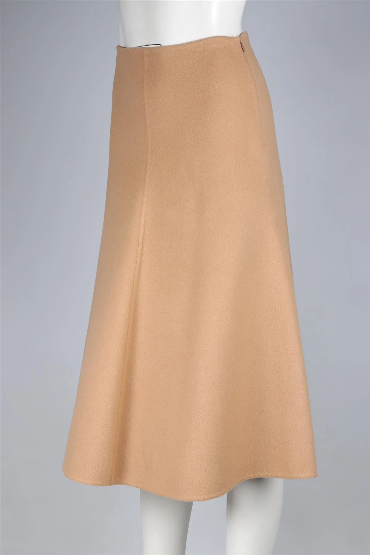 THEORY TAN WOOL MIDI SKIRT US 0 UK 4 - Image 3