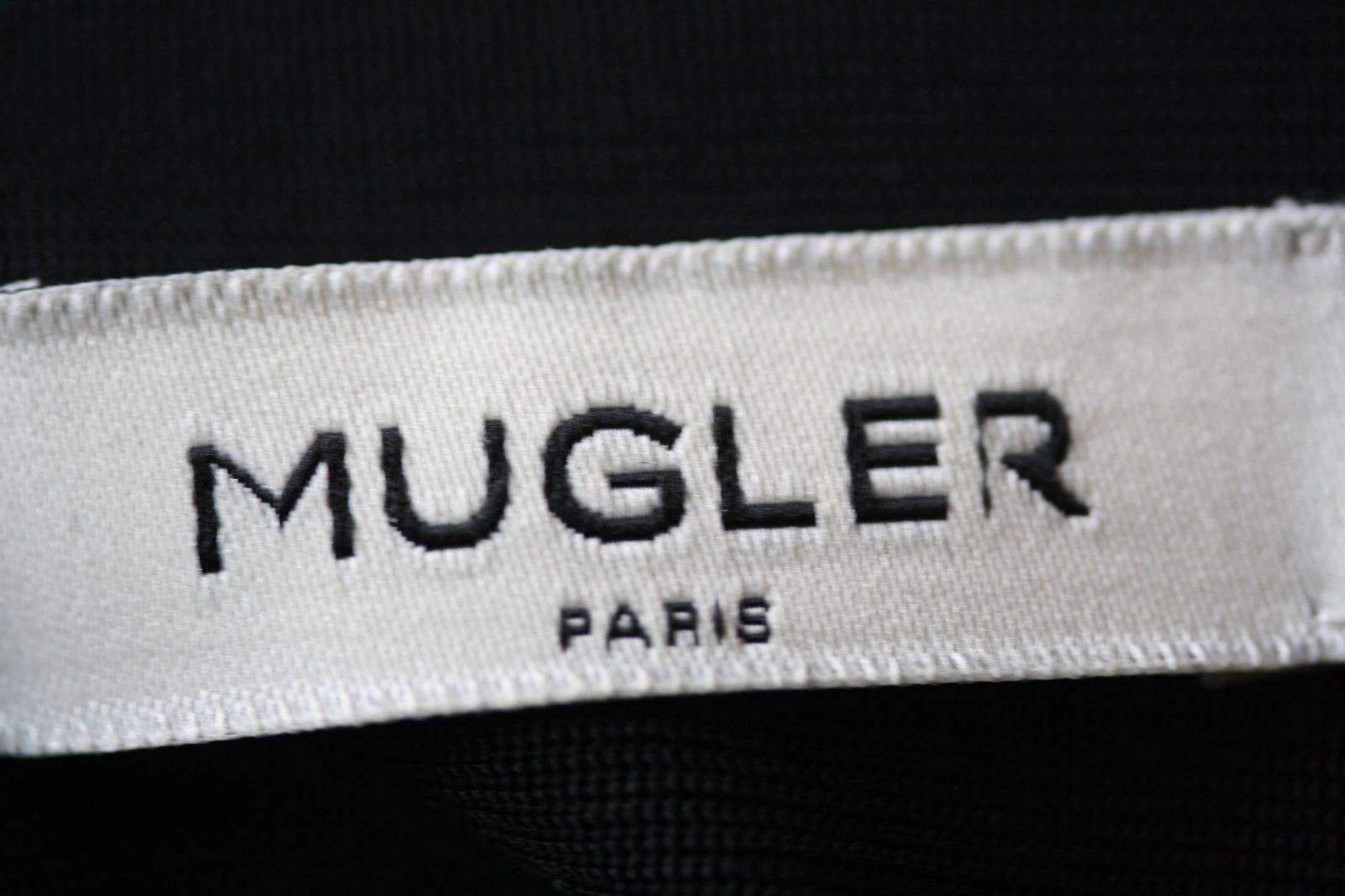 THIERRY MUGLER MESH PANEL CHAIN DETAIL STRETCH DRESS FR 36 UK 8 - Image 10