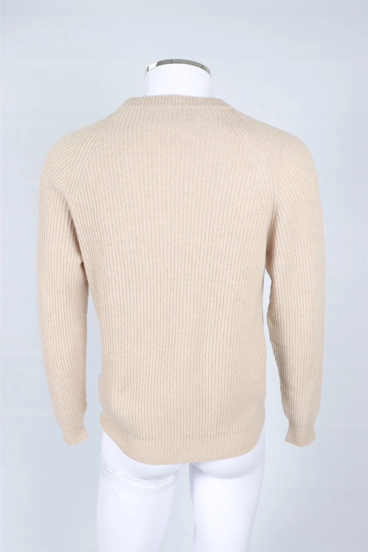 THOM SWEENEY BEIGE MEN'S CASHMERE SWEATER MEDIUM - Image 4