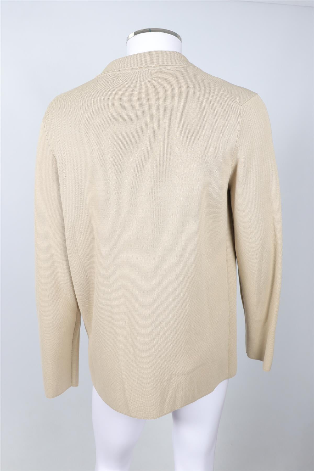 THOM SWEENEY BEIGE MEN'S COTTON CARDIGAN XLARGE - Image 4