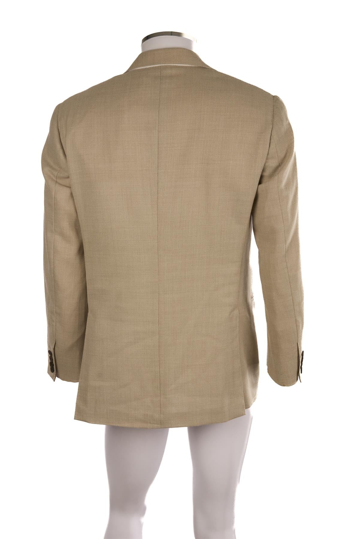THOM SWEENEY BEIGE MEN'S WOOL BLAZER IT 50 UK/US 40 FR 50 - Image 4
