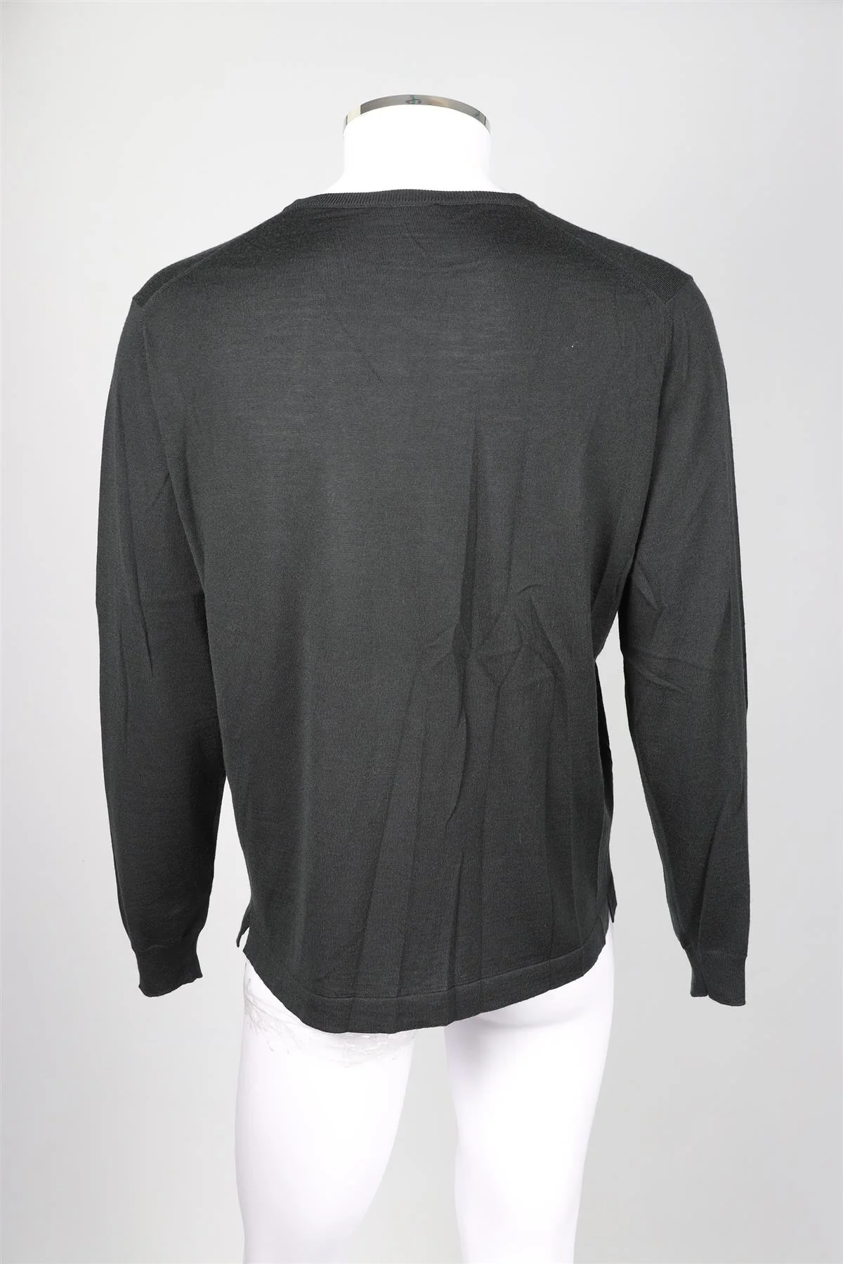 THOM SWEENEY GREEN MEN'S WOOL SWEATER XXLARGE - Image 4