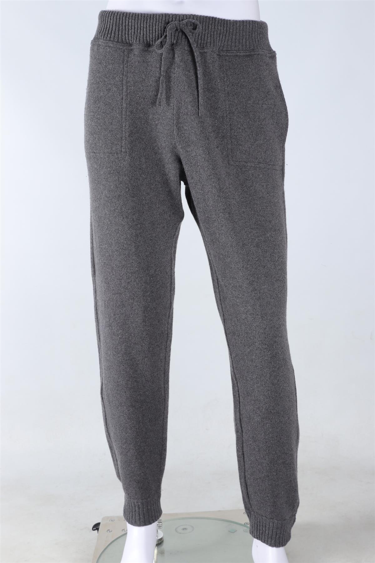 THOM SWEENEY GREY MEN'S CASHMERE TRACK PANTS XLARGE - Image 2