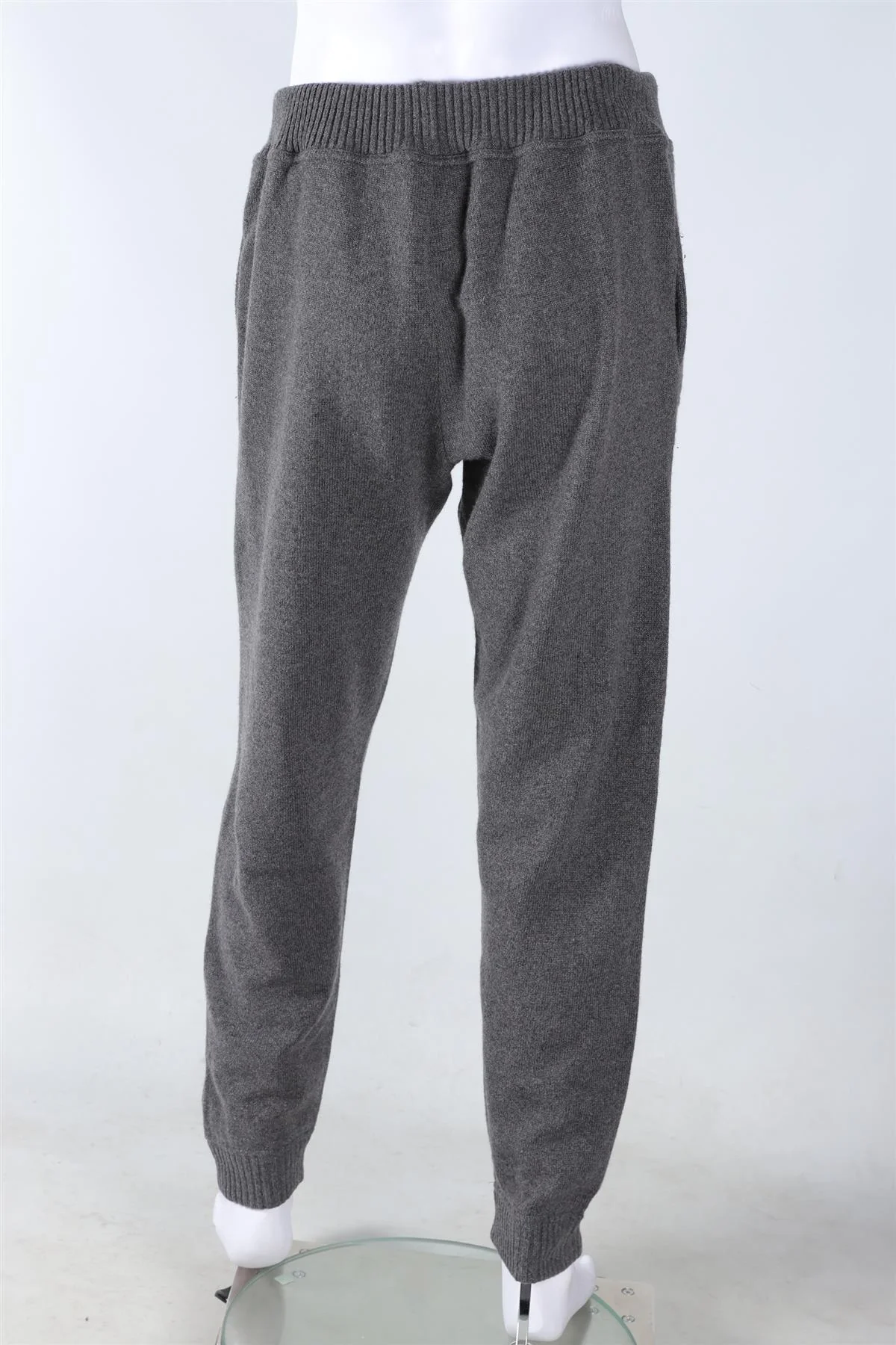THOM SWEENEY GREY MEN'S CASHMERE TRACK PANTS XLARGE - Image 4