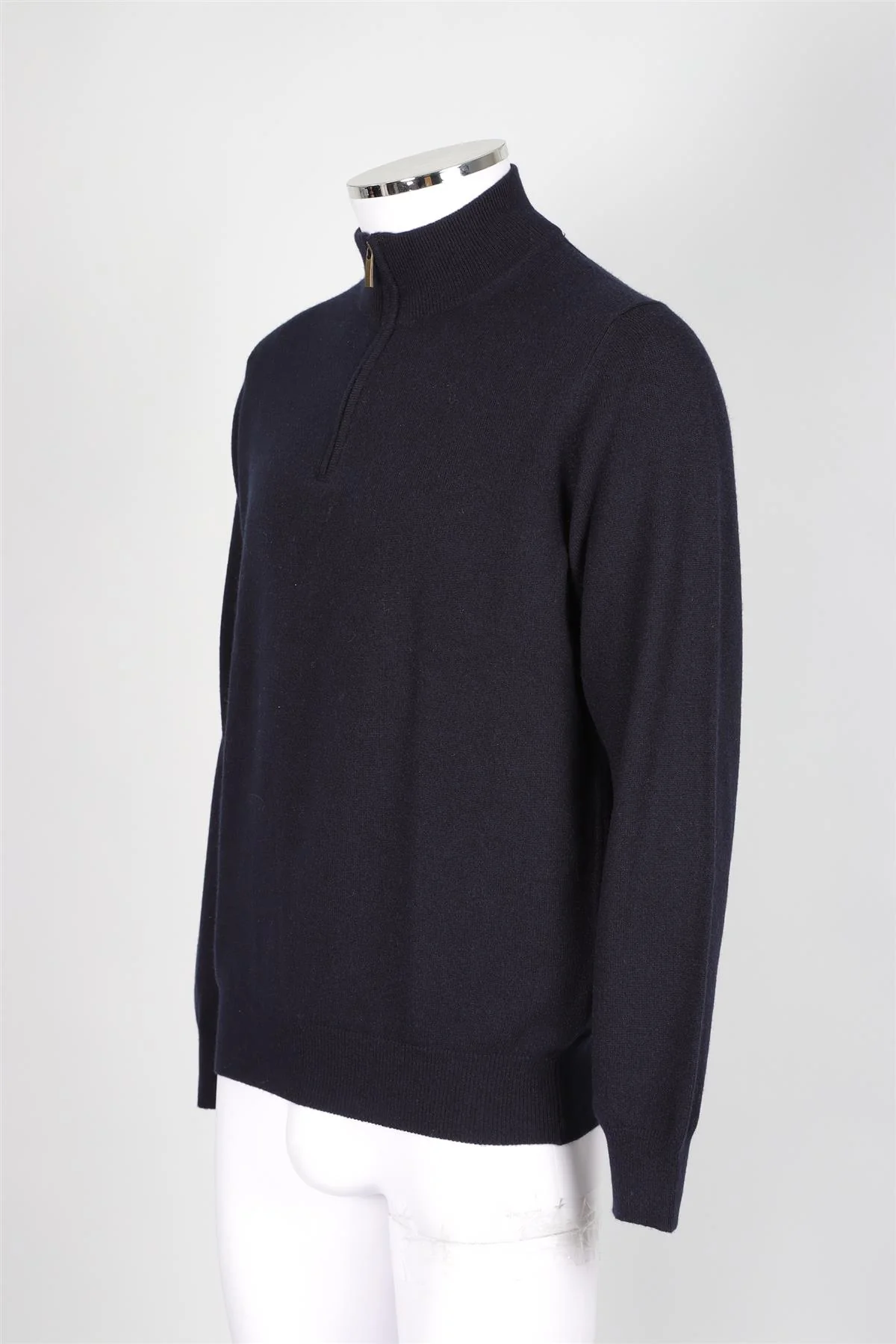 THOM SWEENEY NAVY MEN'S CASHMERE SWEATER MEDIUM - Image 3