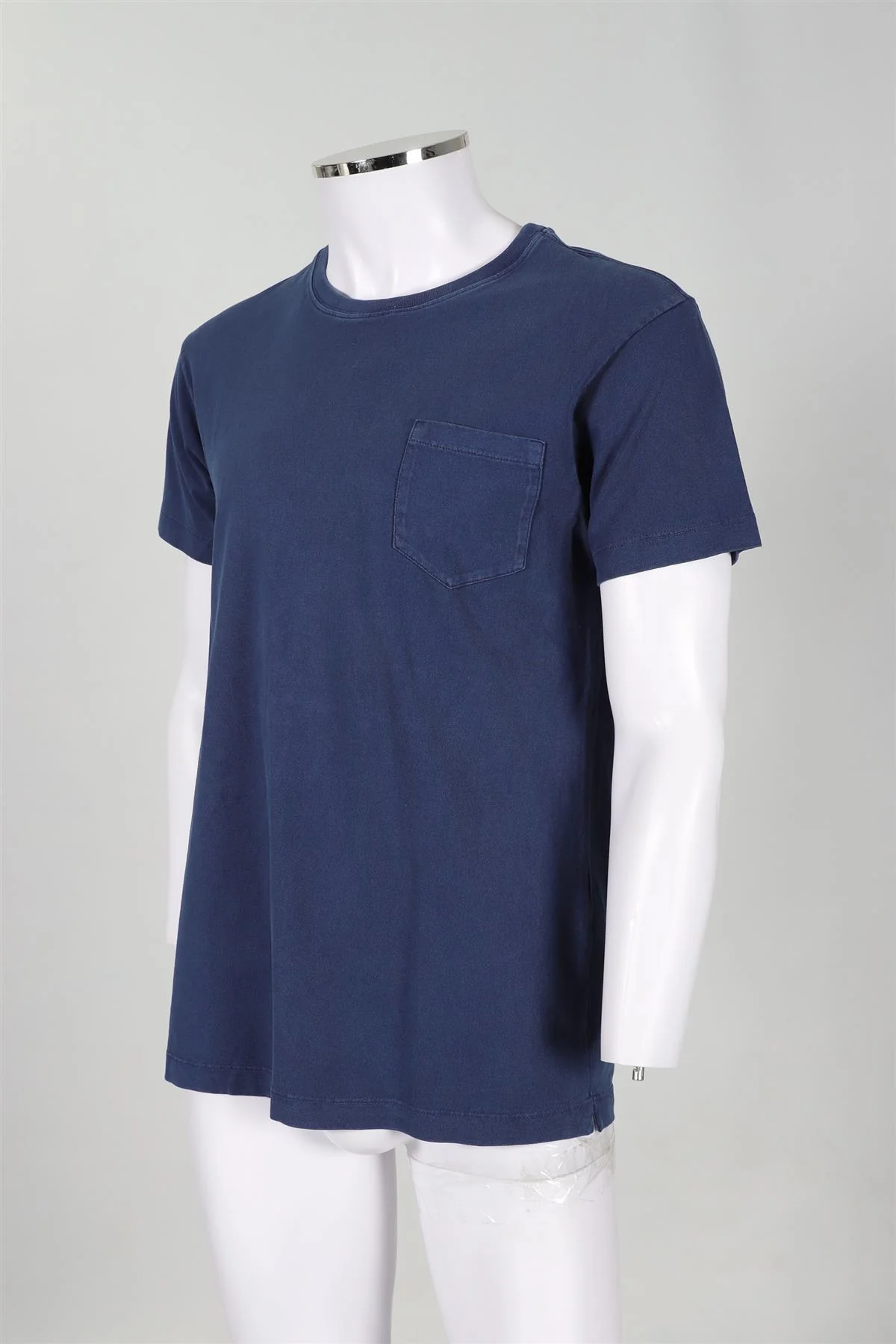 THOM SWEENEY NAVY MEN'S COTTON T-SHIRT LARGE - Image 3