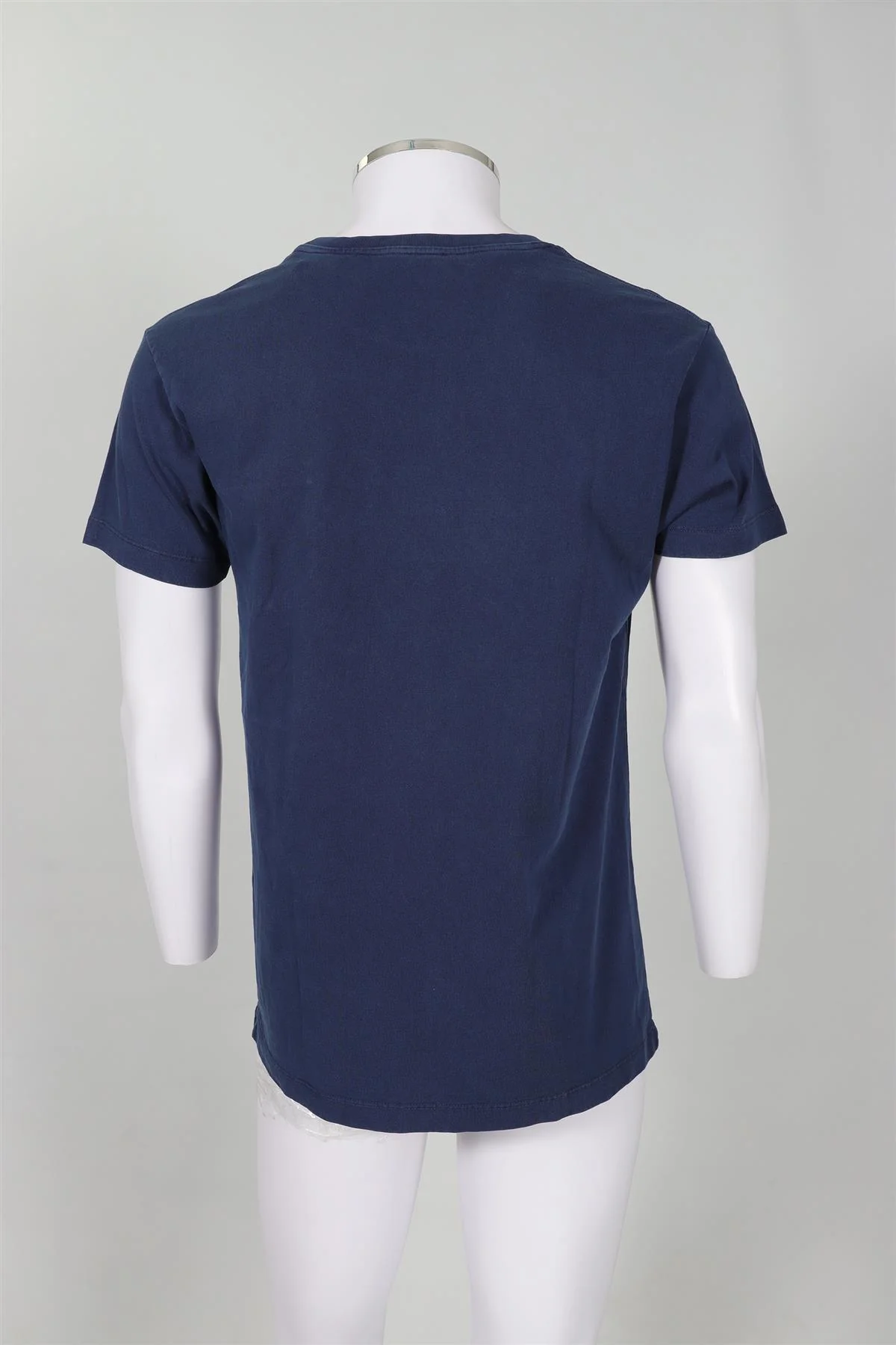 THOM SWEENEY NAVY MEN'S COTTON T-SHIRT LARGE - Image 4