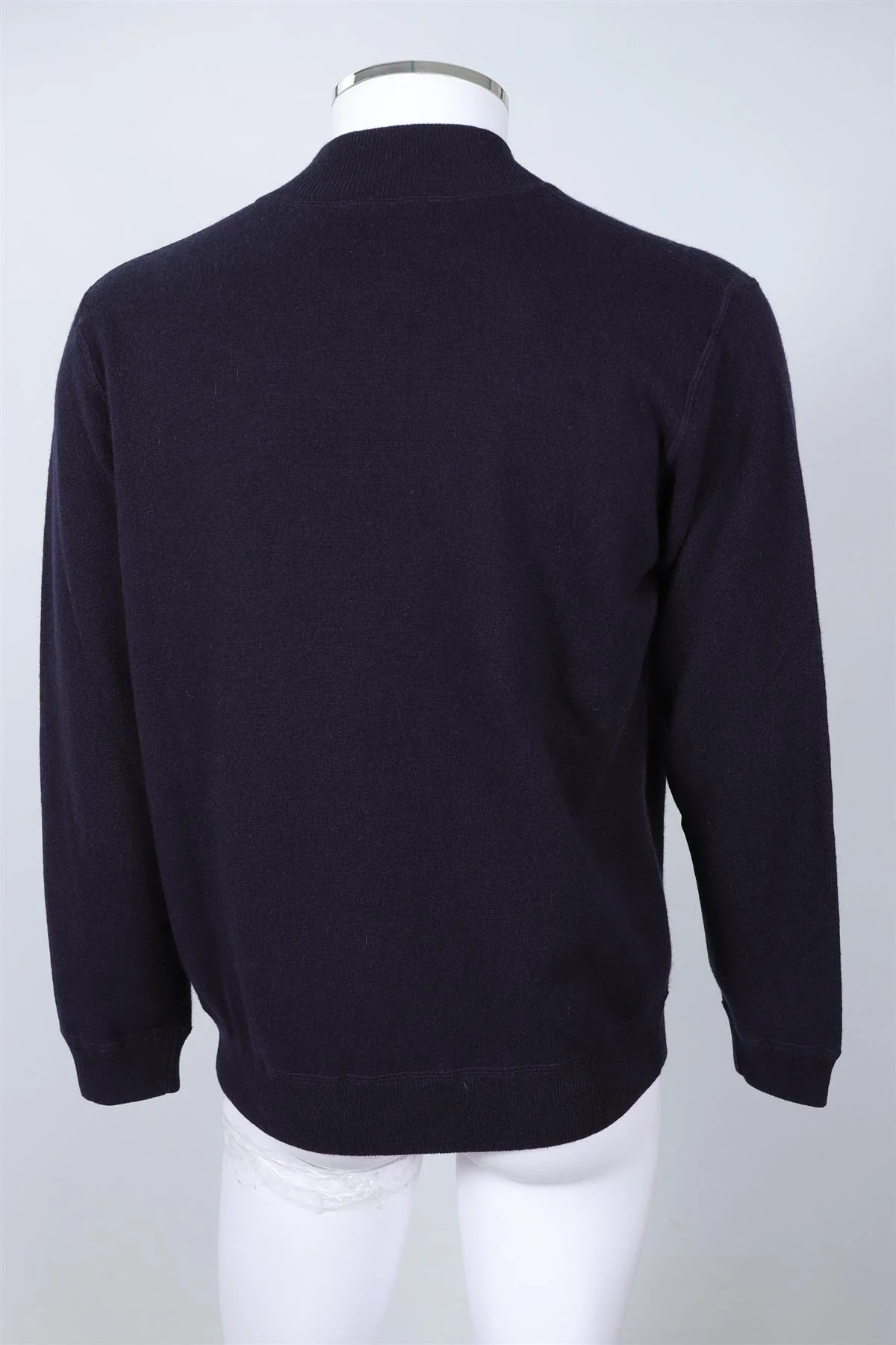 THOM SWEENEY NAVY MEN'S WOOL CARDIGAN XLARGE - Image 4