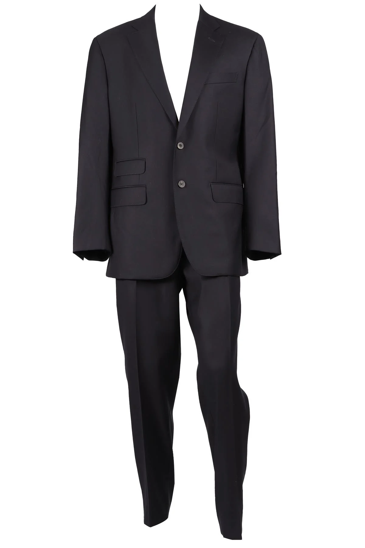 THOM SWEENEY NAVY MEN'S WOOL TWO PIECE SUIT EU 54