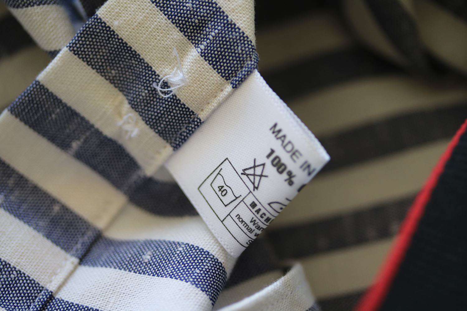 THOM SWEENEY SLIM-FIT STRIPED CUTAWAY-COLLAR COTTON SHIRT LARGE - Image 5