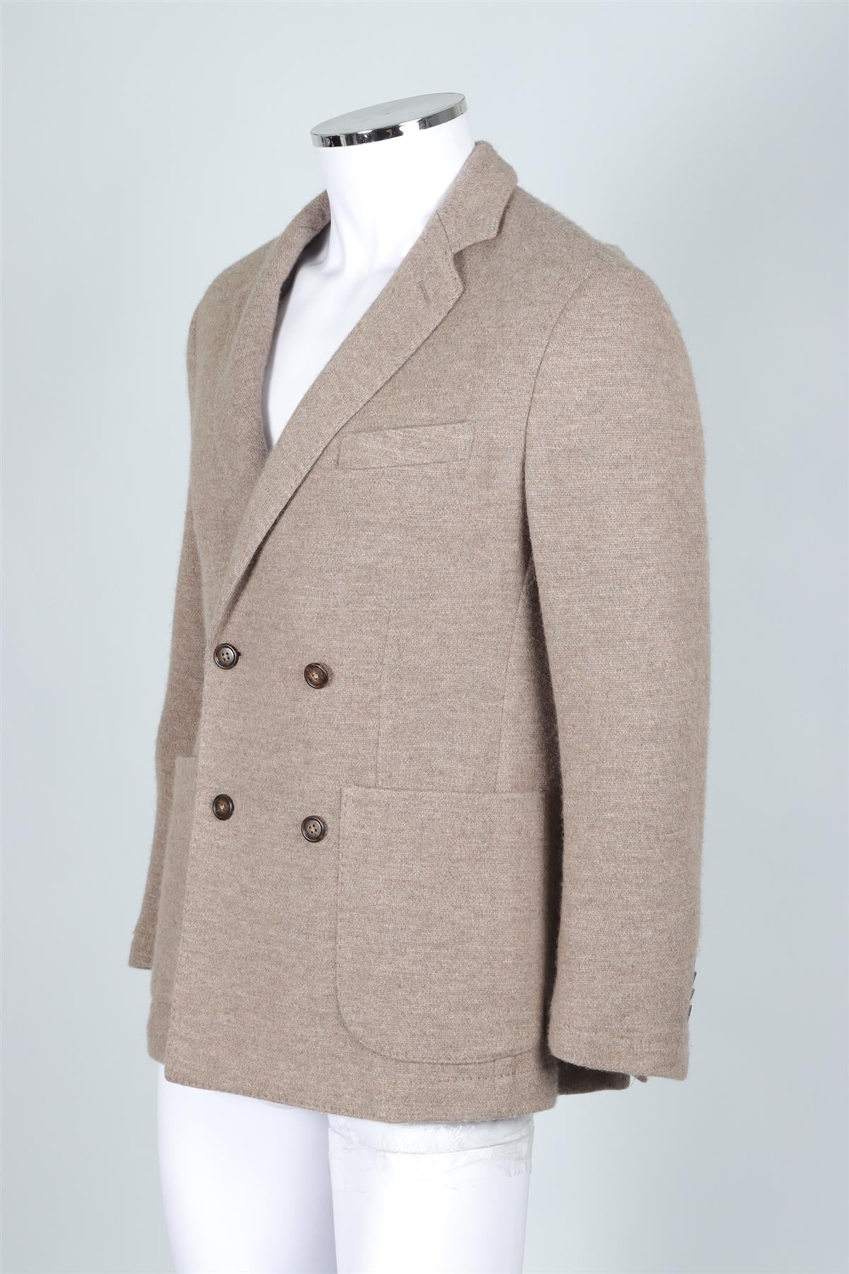 THOM SWEENEY TAUPE MEN'S CASHMERE BLAZER LARGE - Image 3