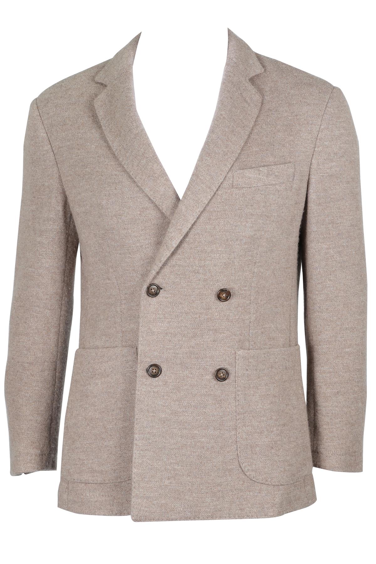 THOM SWEENEY TAUPE MEN'S CASHMERE BLAZER LARGE - Image 5