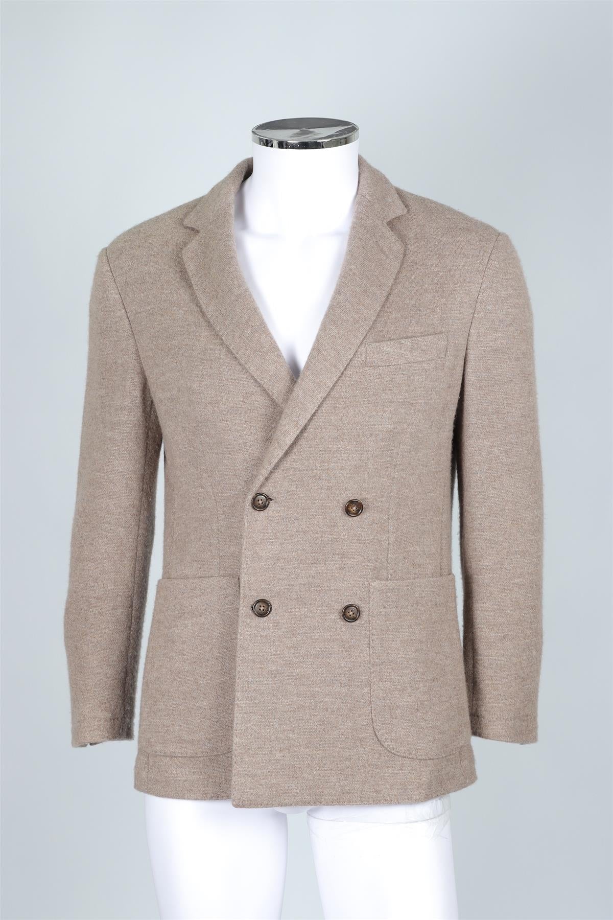 THOM SWEENEY TAUPE MEN'S CASHMERE BLAZER LARGE - Image 6