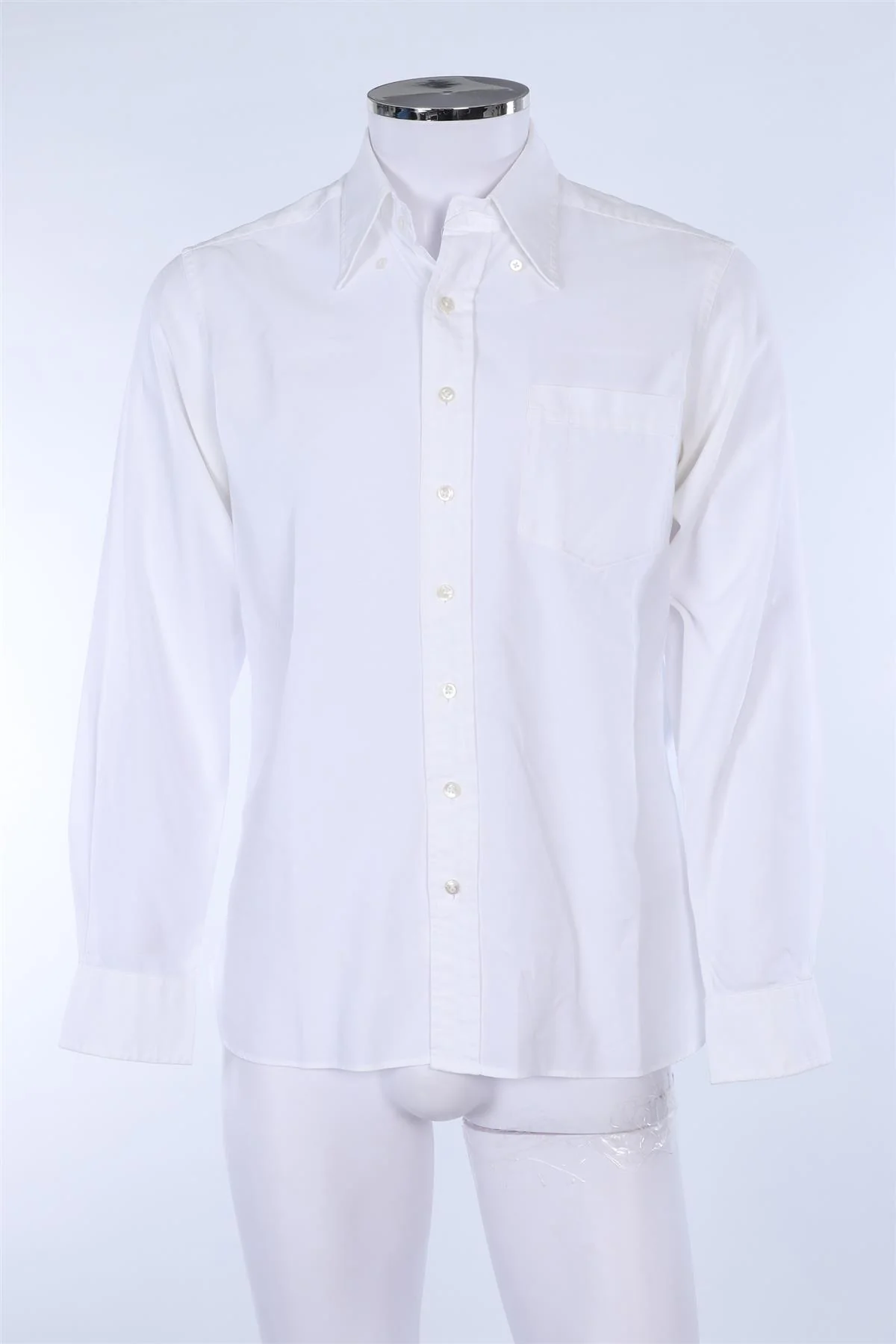 THOM SWEEY WHITE MEN'S SHIRT LARGE - Image 2