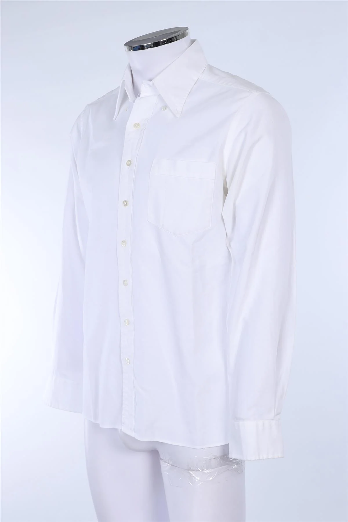 THOM SWEEY WHITE MEN'S SHIRT LARGE - Image 3