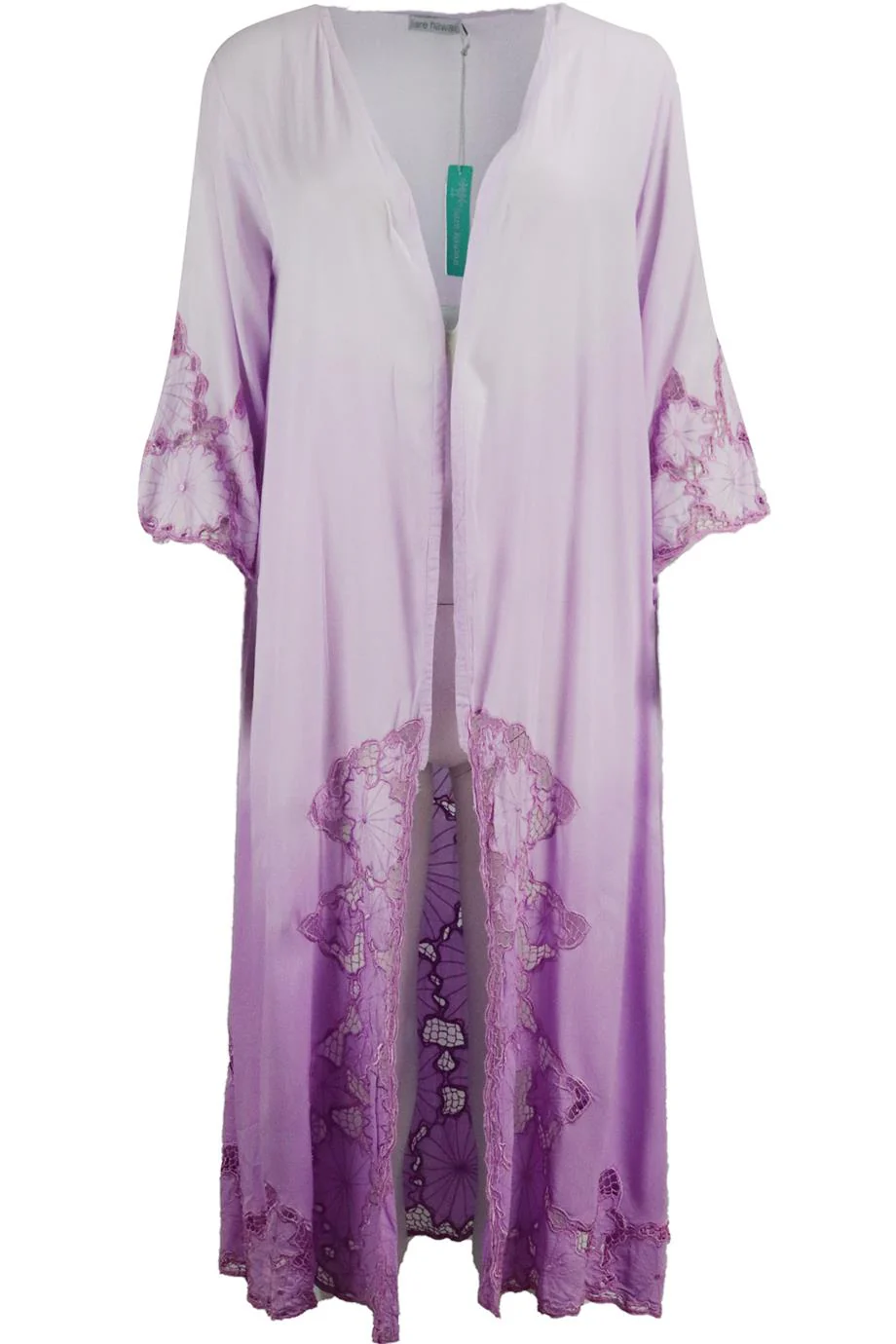 TIARE HAWAII EMBROIDERED VOILE ROBE ONE SIZE