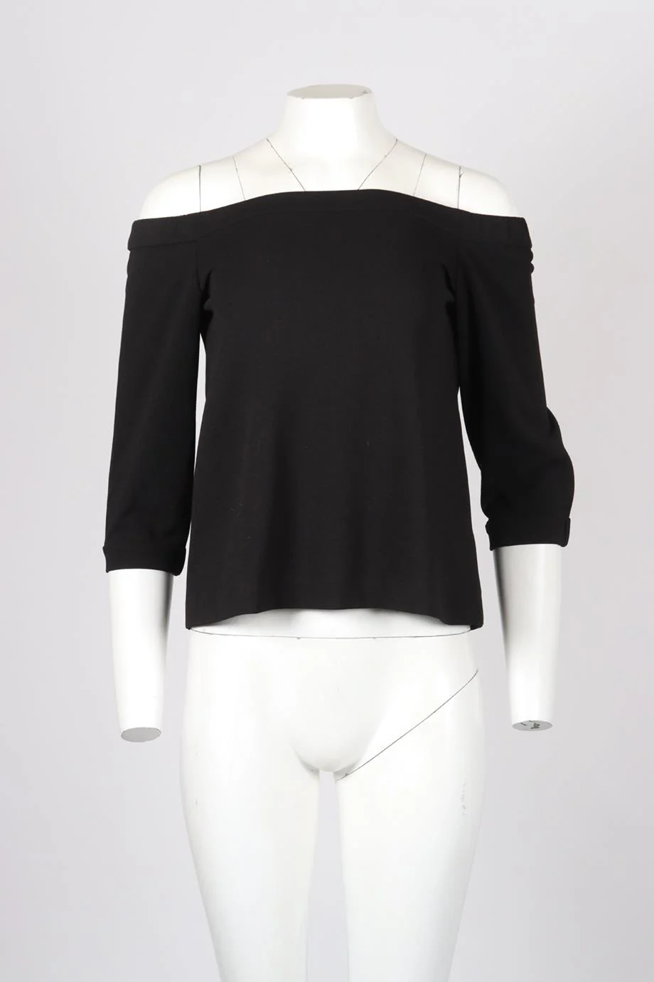 TIBI OFF THE SHOULDER CREPE TOP US 4 UK 8 - Image 2