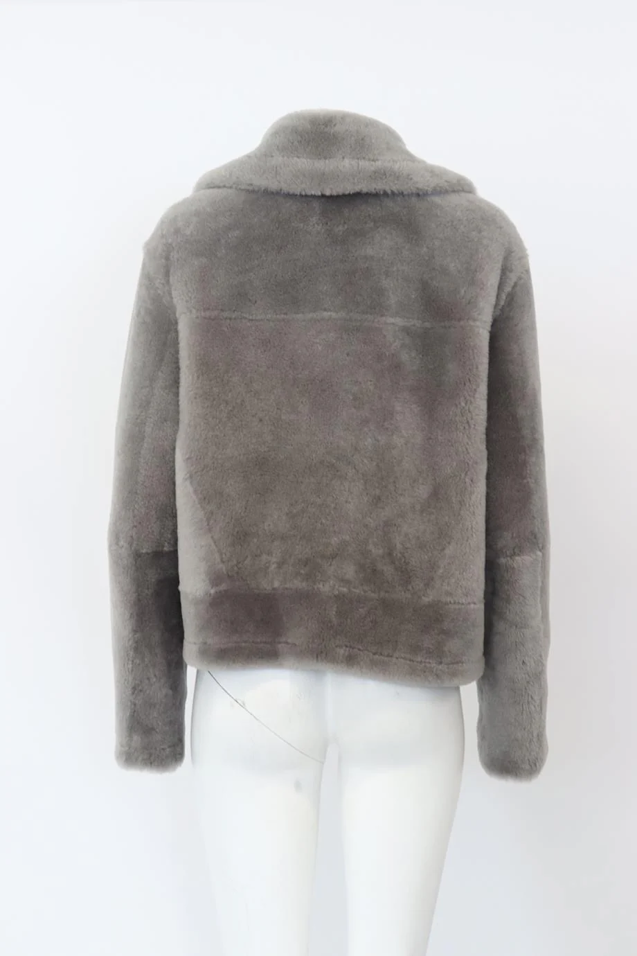 TIBI SHEARLING BIKER JACKET MEDIUM - Image 4