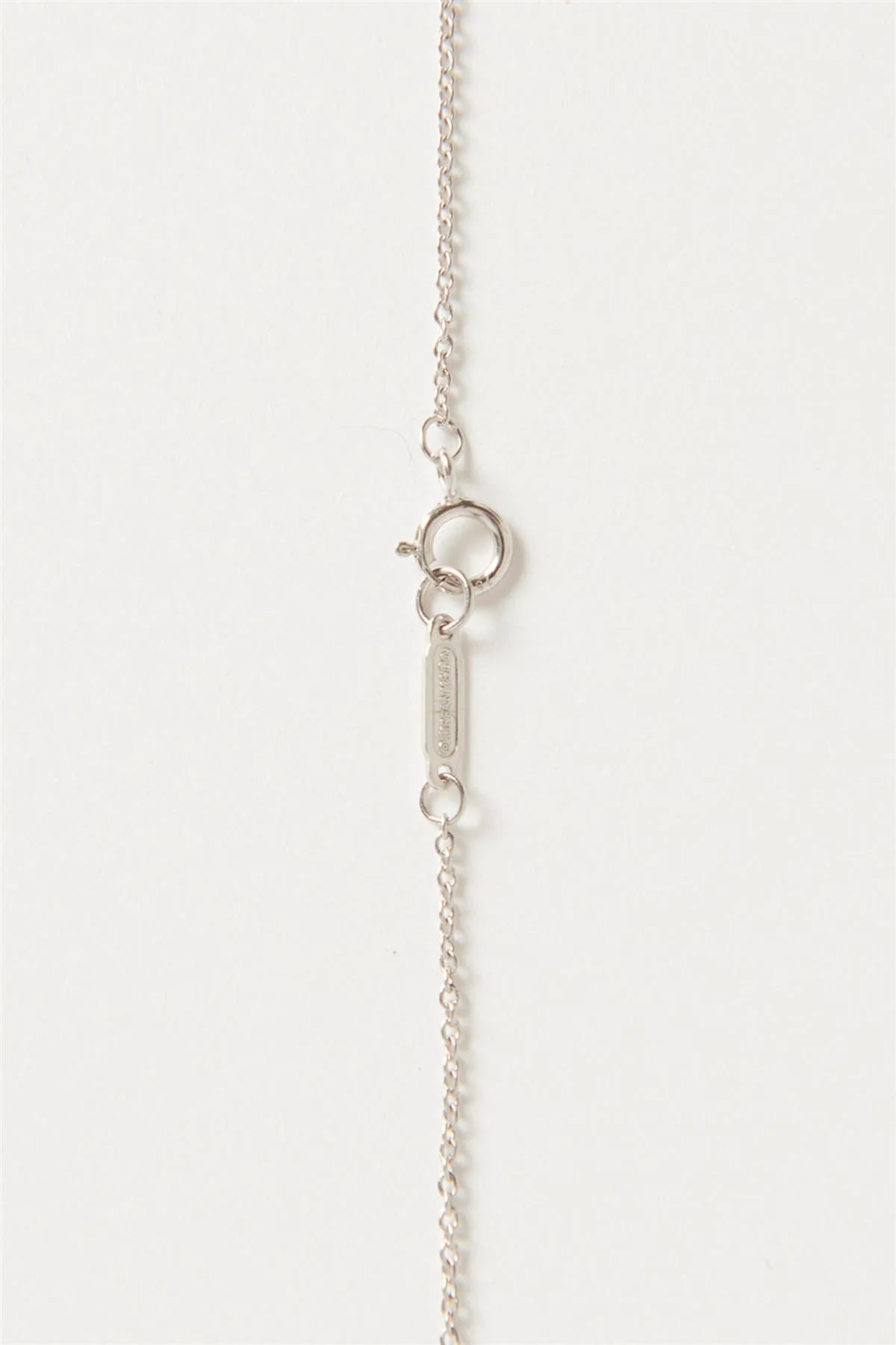TIFFANY & CO. BOW 18K WHITE GOLD AND DIAMOND NECKLACE - Image 6