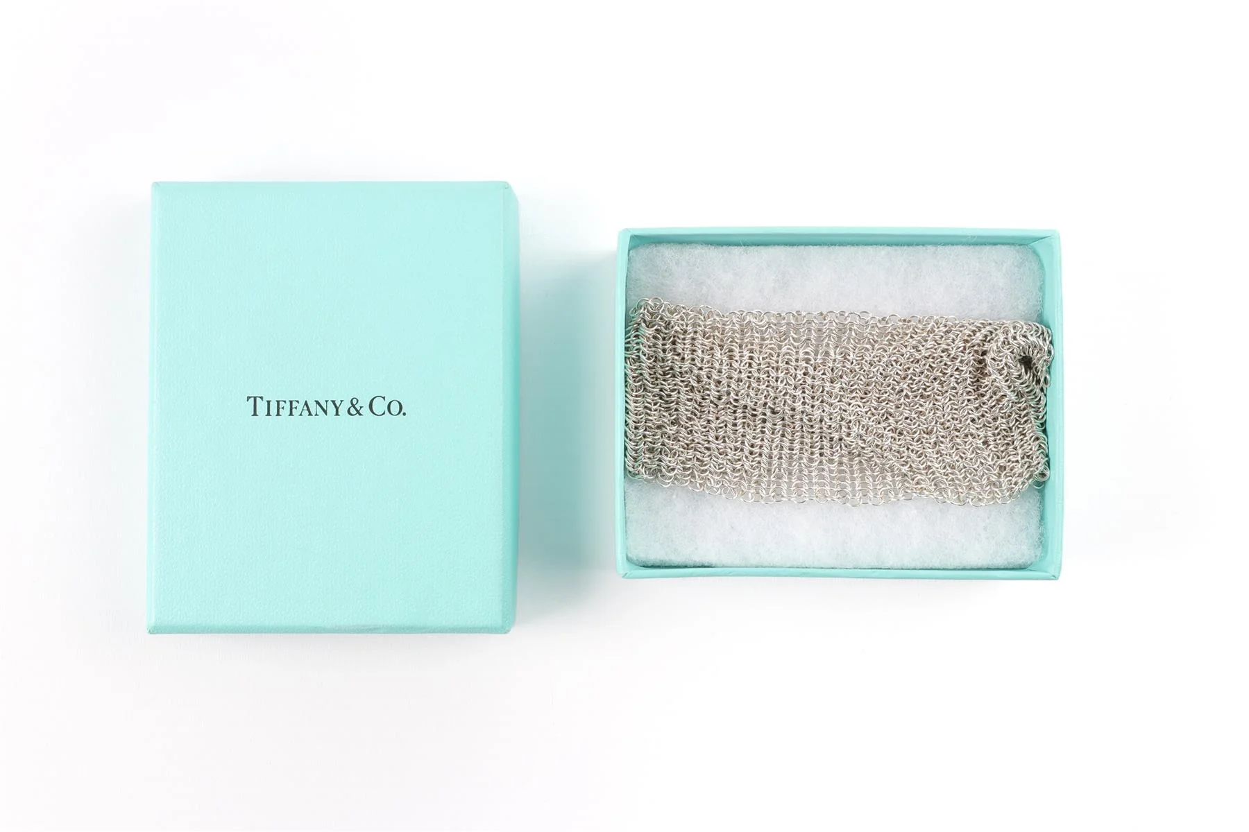 TIFFANY & CO. + ELSA PERETTI STERLING SILVER CHAINMAIL BRACELET - Image 7