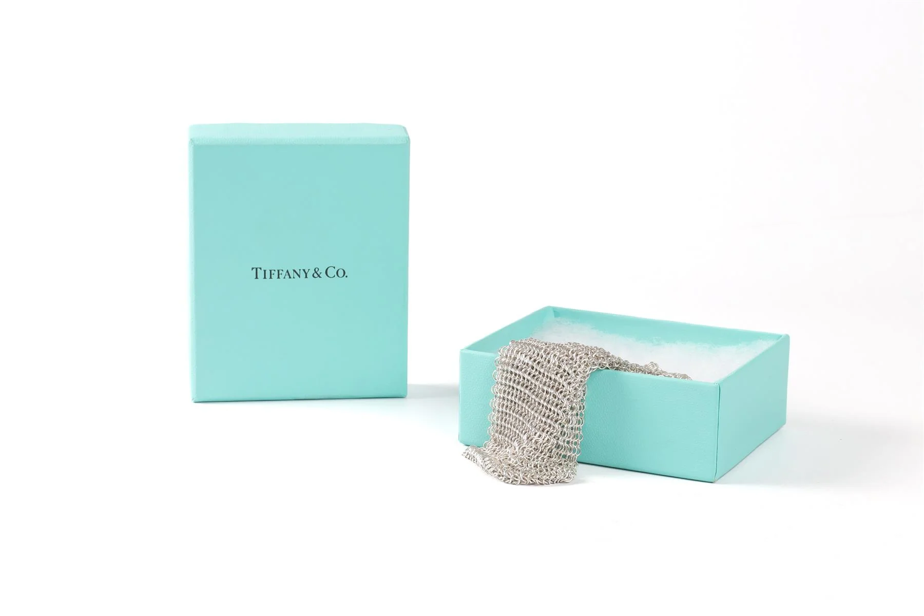TIFFANY & CO. + ELSA PERETTI STERLING SILVER CHAINMAIL BRACELET - Image 8