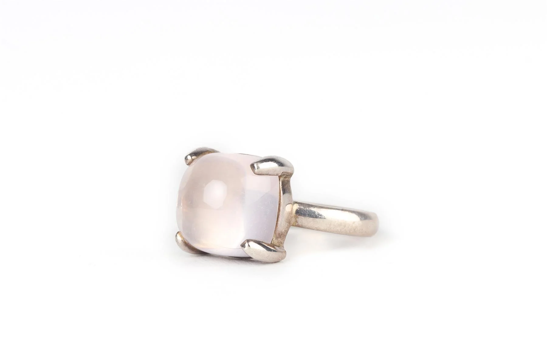 TIFFANY & CO + PALOMA PICASSO PINK SUGAR STACKS STERLING SILVER RING UK P - Image 2