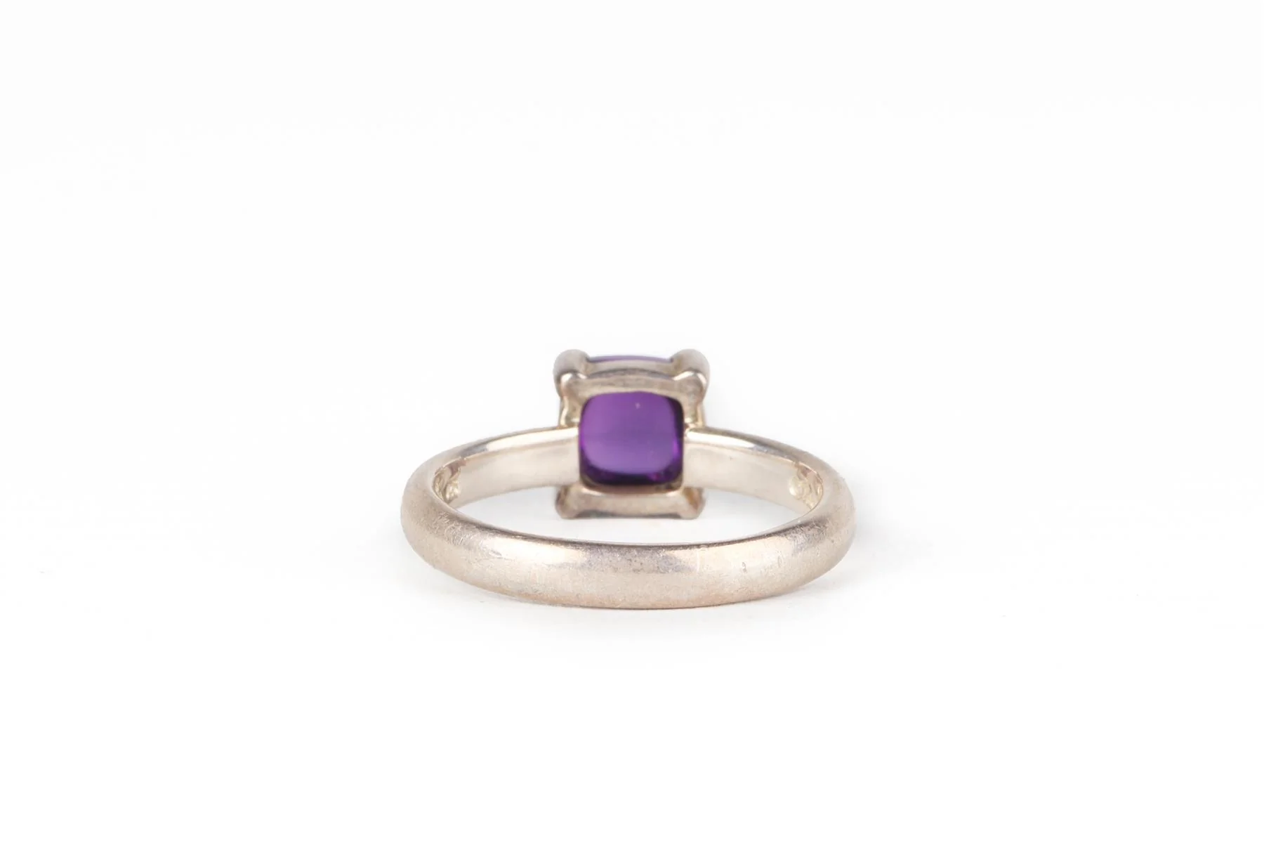 TIFFANY & CO + PALOMA PICASSO PURPLE SUGAR STACKS STERLING SILVER RING UK P - Image 5