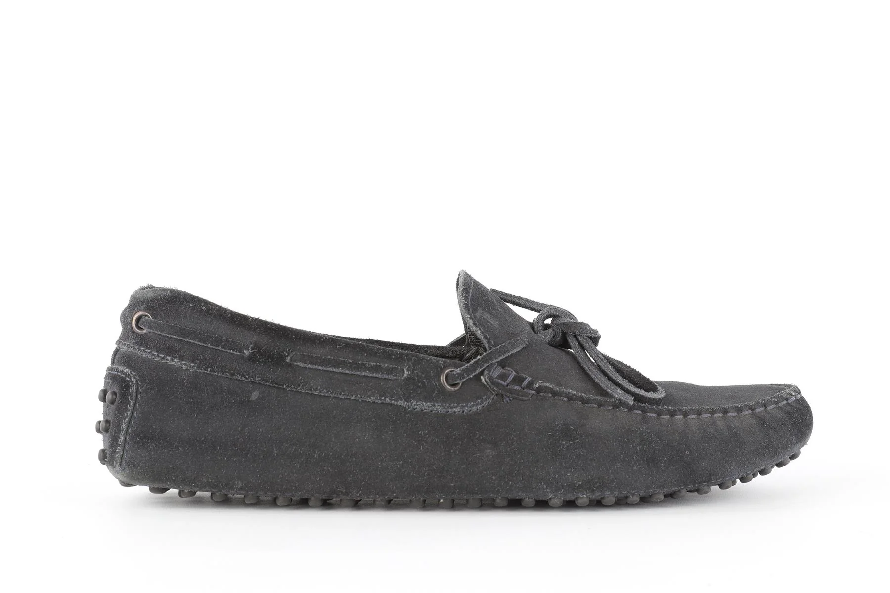 TOD'S BLACK MEN'S SUEDE LOAFERS EU 41.5 UK 7.5 US 8.5 - Image 2