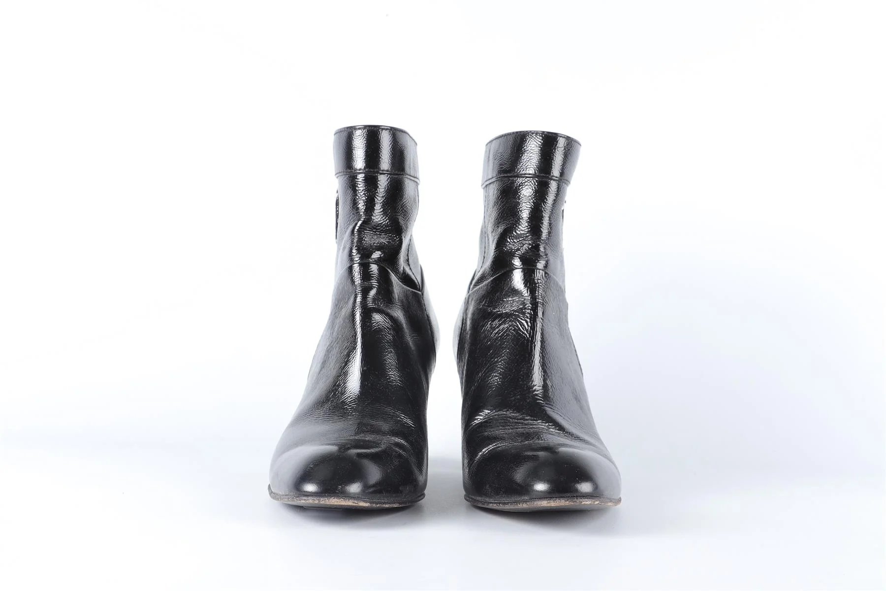 TOD'S BLACK PATENT LEATHER ANKLE BOOTS EU 38.5 UK 5.5 US 8.5 - Image 3