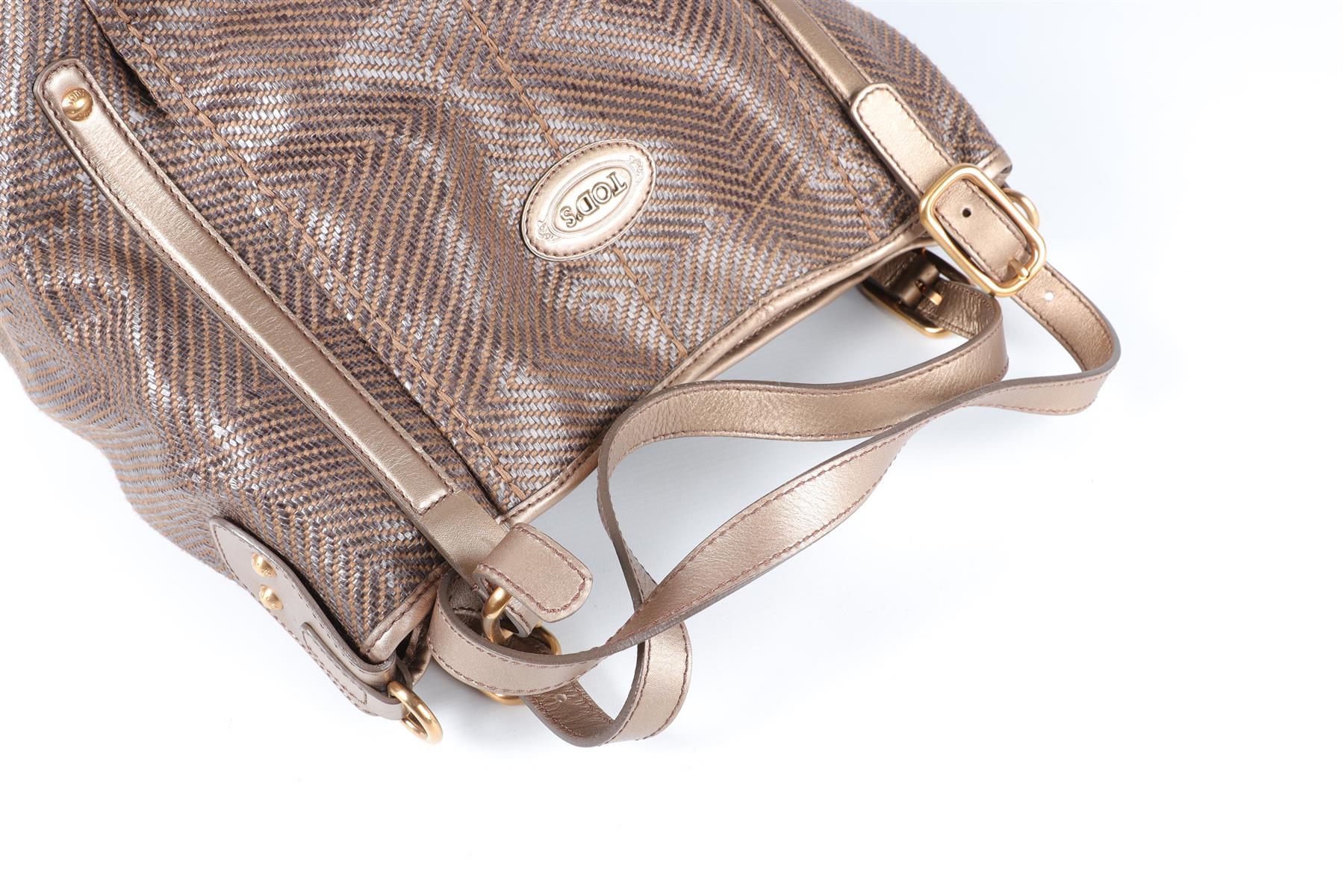 TOD'S BROWN LEATHER SHOULDER BAG - Image 7