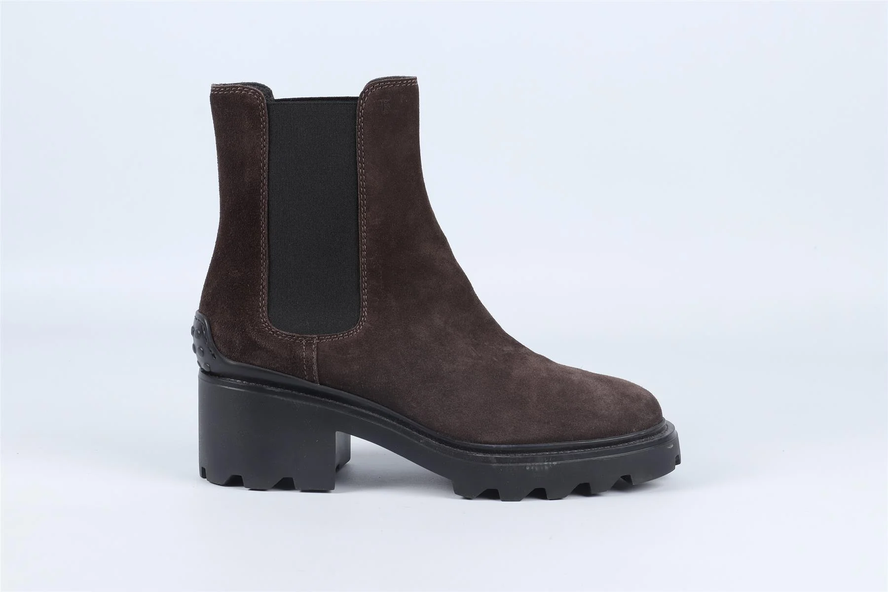 TOD'S BROWN SUEDE ANKLE BOOTS EU 37.5 UK 4.5 US 7.5 - Image 2