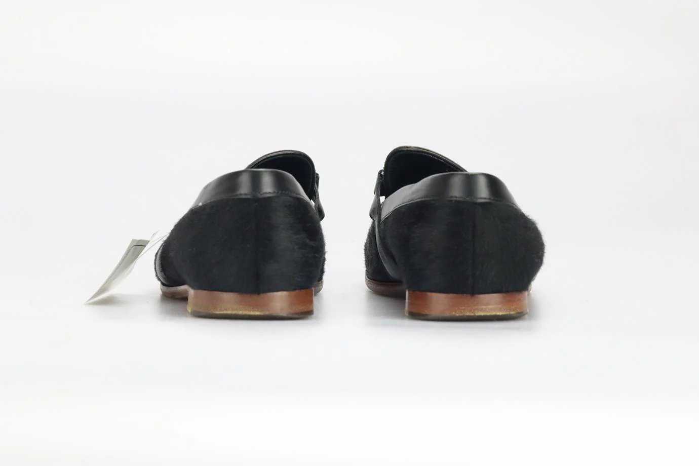 TOD'S CALF HAIR AND LEATHER LOAFERS EU 39.5 UK 6.5 US 9.5 - Image 4