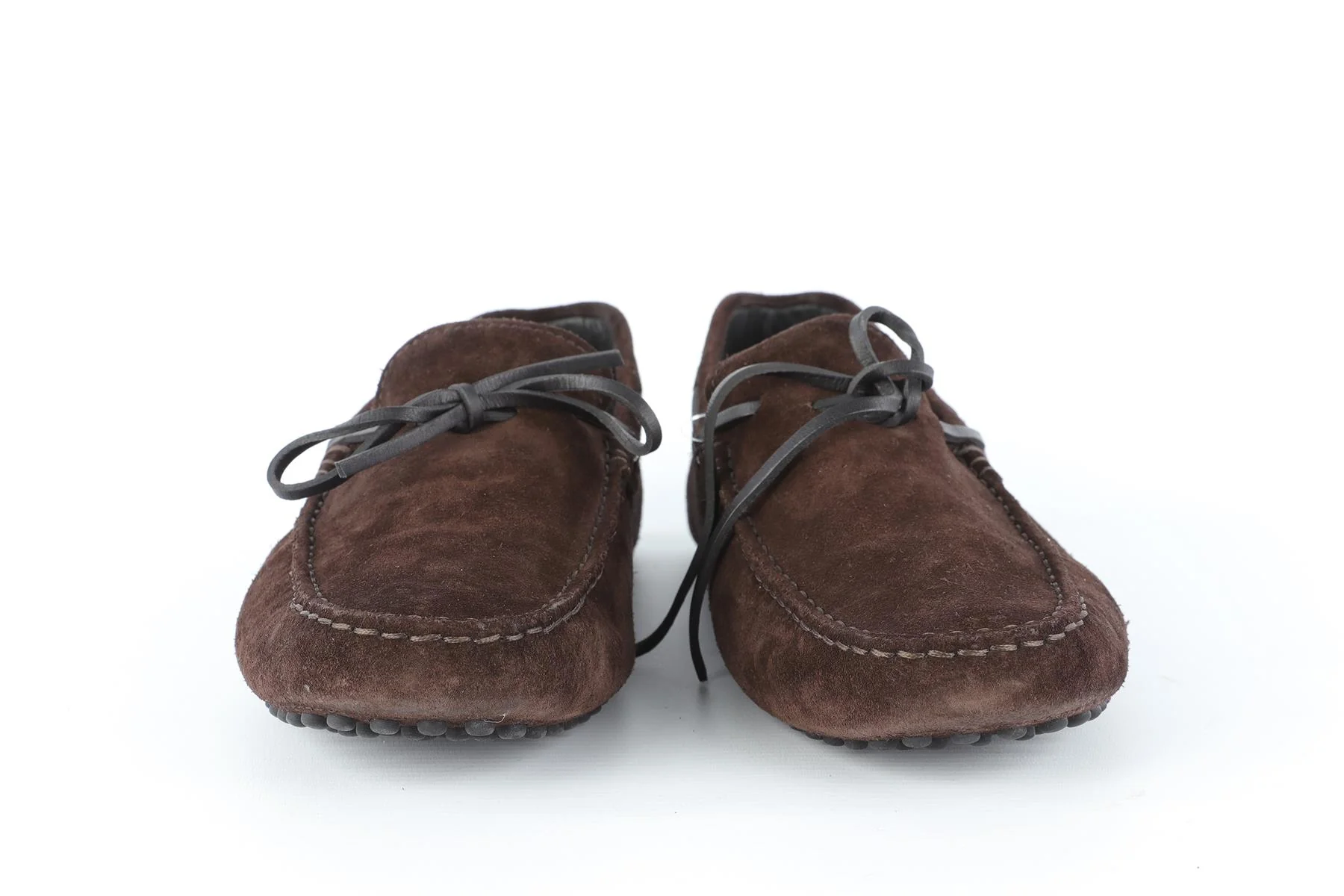 TOD'S + FERRARI BROWN MEN'S SUEDE LOAFERS EU 41.5 UK 7.5 US 8.5 - Image 3