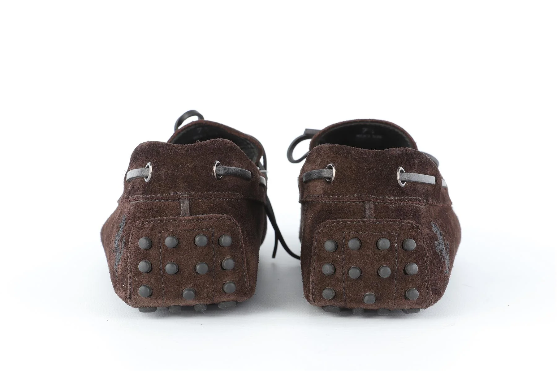 TOD'S + FERRARI BROWN MEN'S SUEDE LOAFERS EU 41.5 UK 7.5 US 8.5 - Image 5