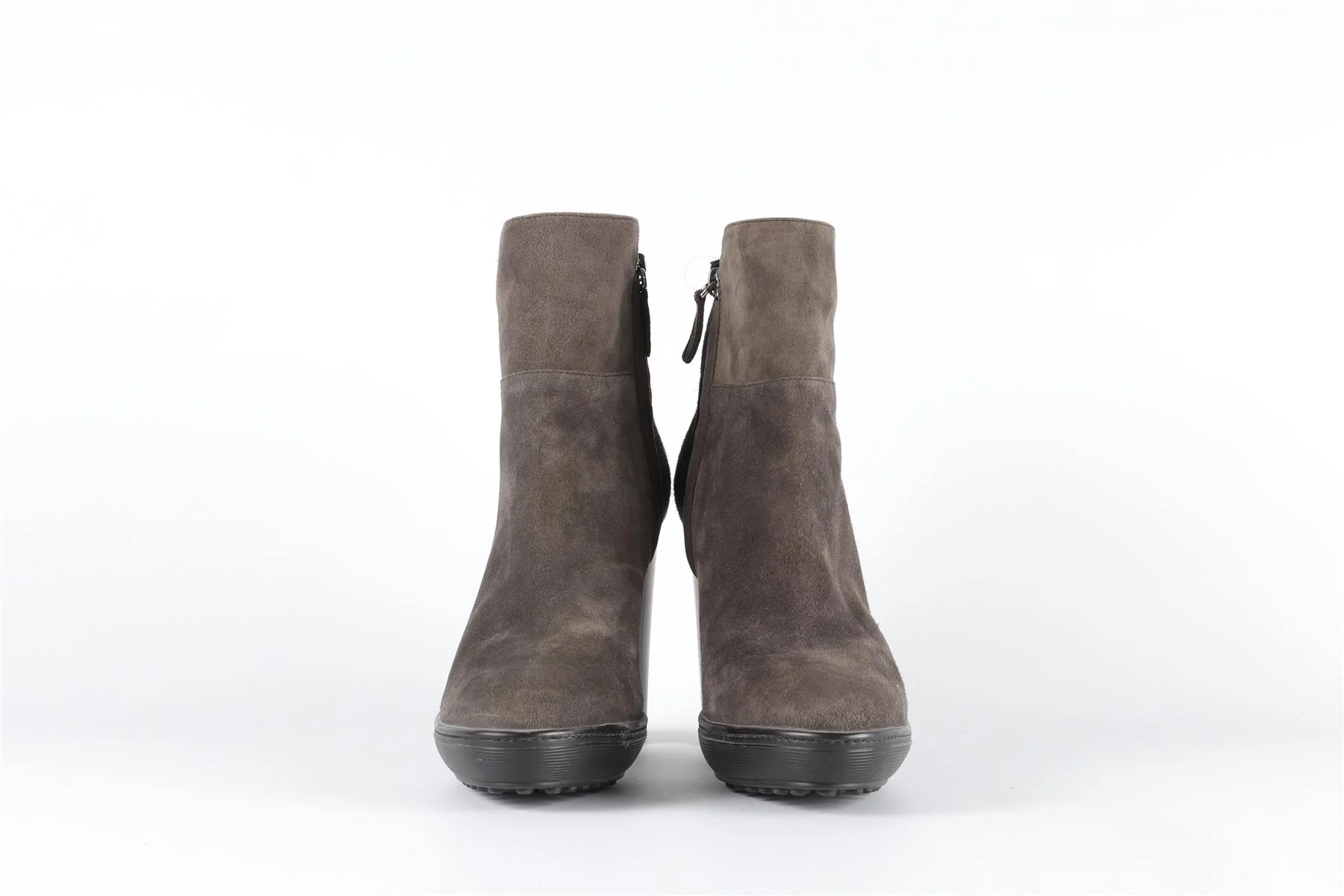 TOD'S GREY SUEDE ANKLE BOOTS HEELS EU 39 UK 6 US 9 - Image 3