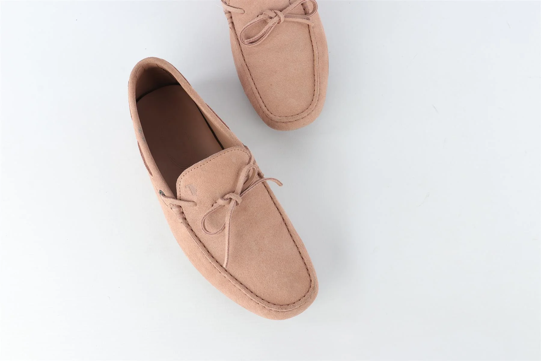 TOD'S PINK SUEDE MEN'S LOAFERS EU 41.5 UK 7.5 US 8.5 - Image 4