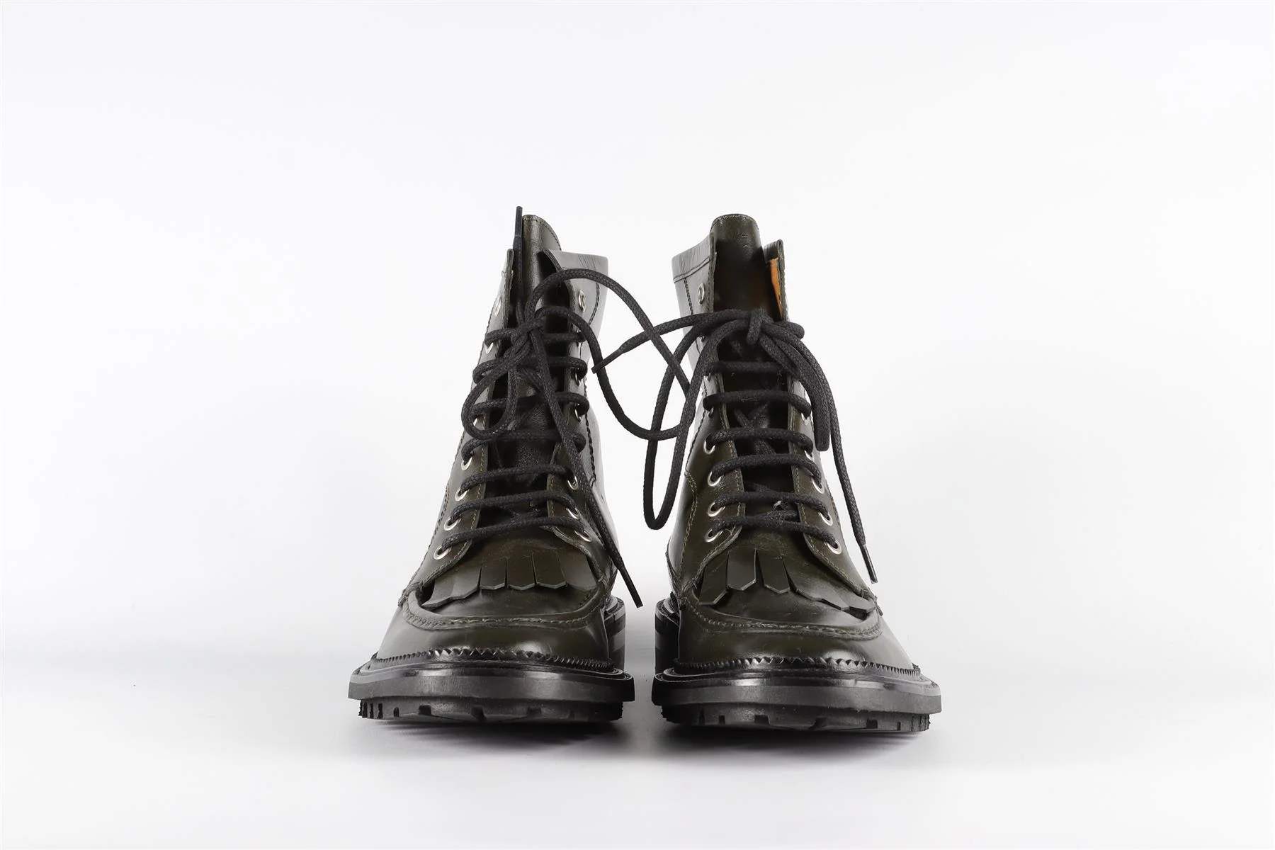 TOGA VIRILIS GREEN MEN'S LEATHER BOOTS EU 42 UK 8 US 9 - Image 5