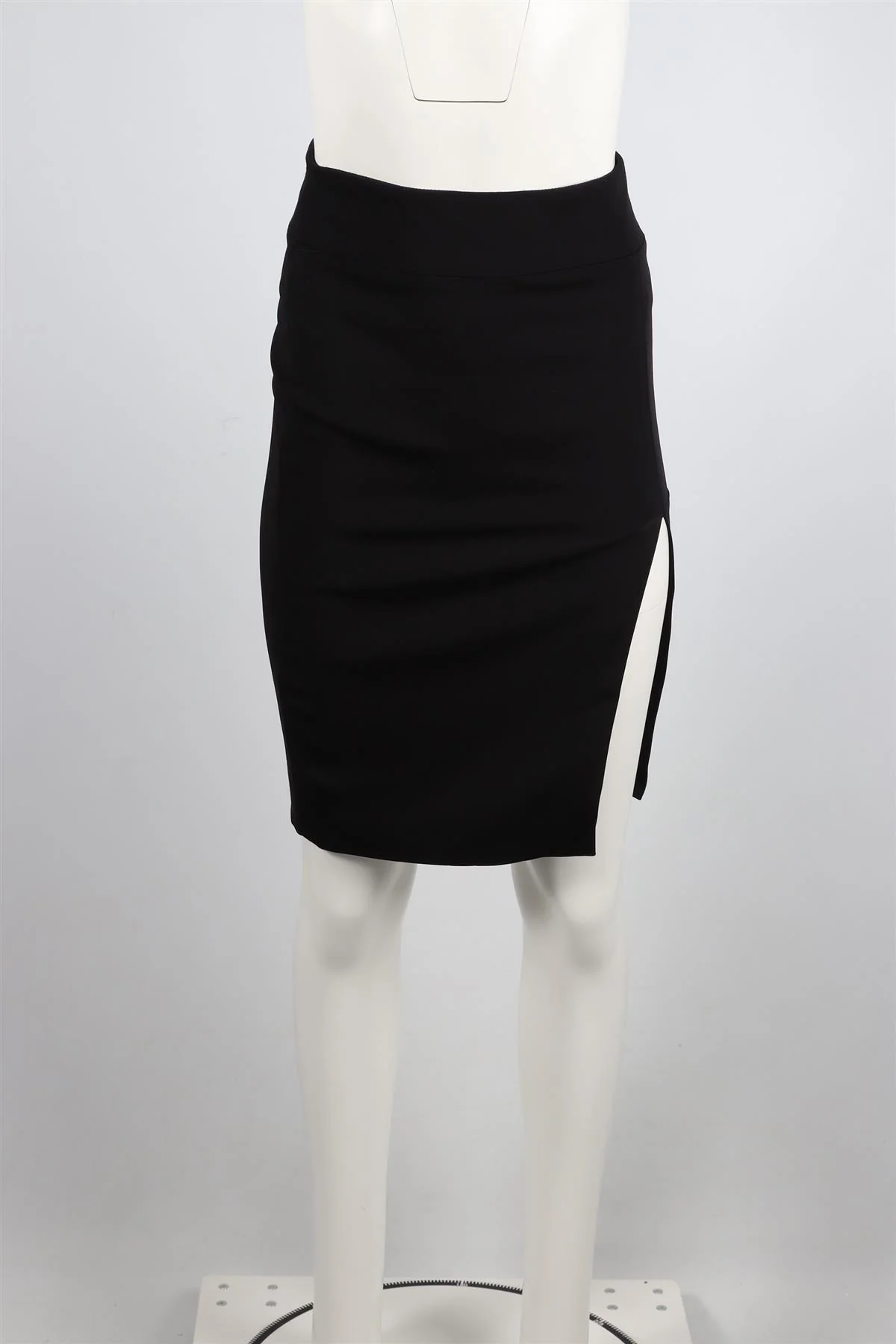 TOM FORD BLACK CREPE MIDI SKIRT IT 38 UK 6 - Image 2