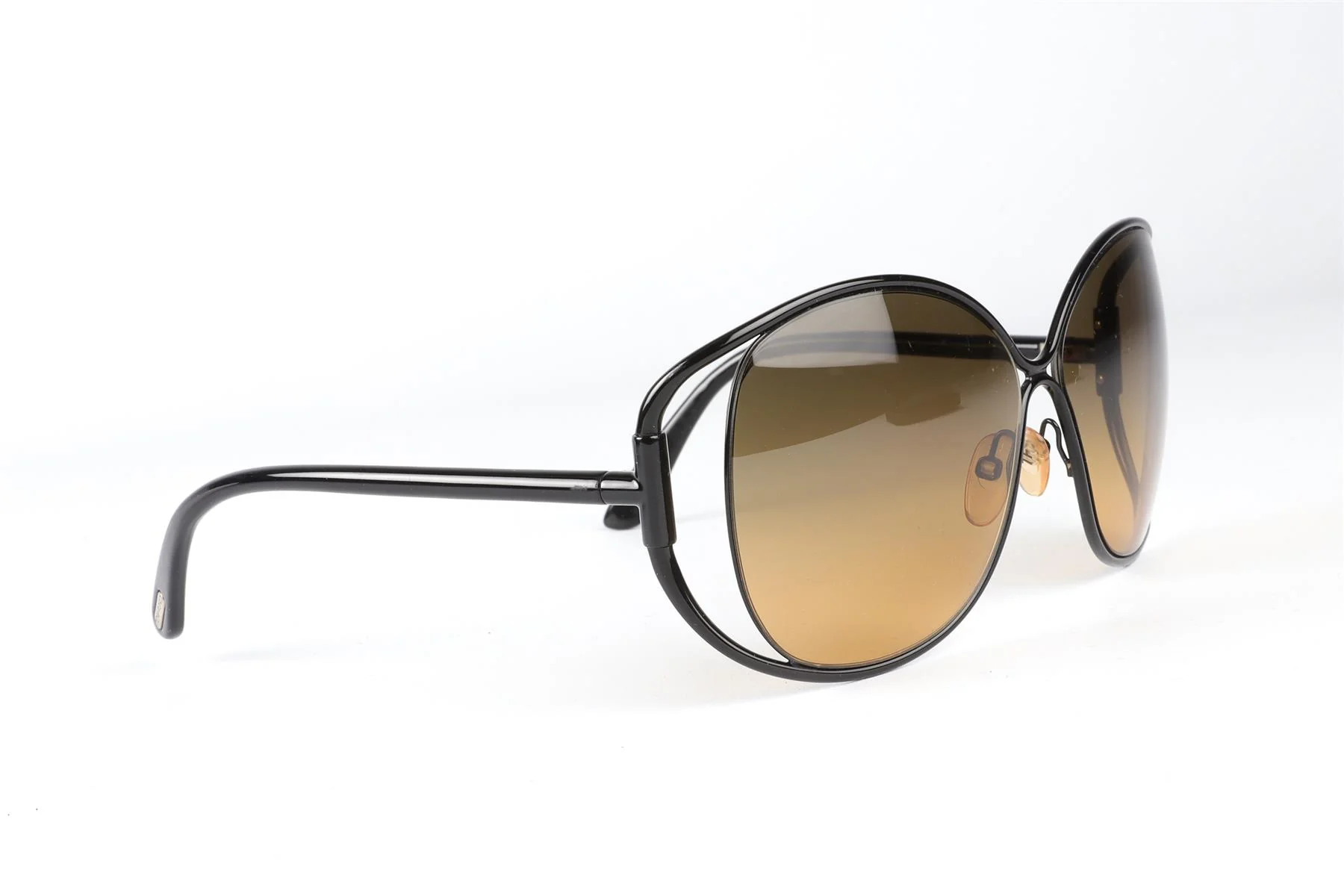 TOM FORD BLACK FRAME SUNGLASSES - Image 2
