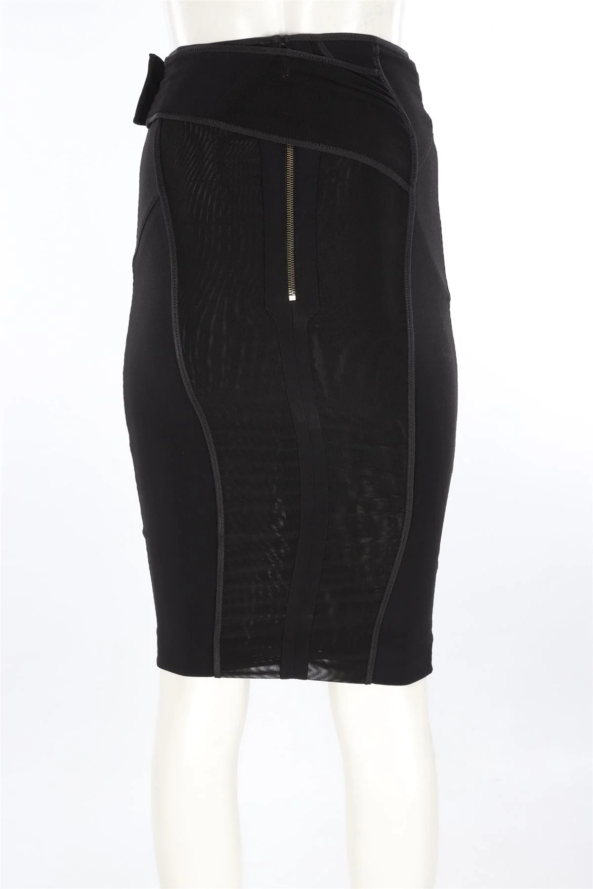 TOM FORD BLACK JERSEY SKIRT IT 36 UK 4 - Image 4