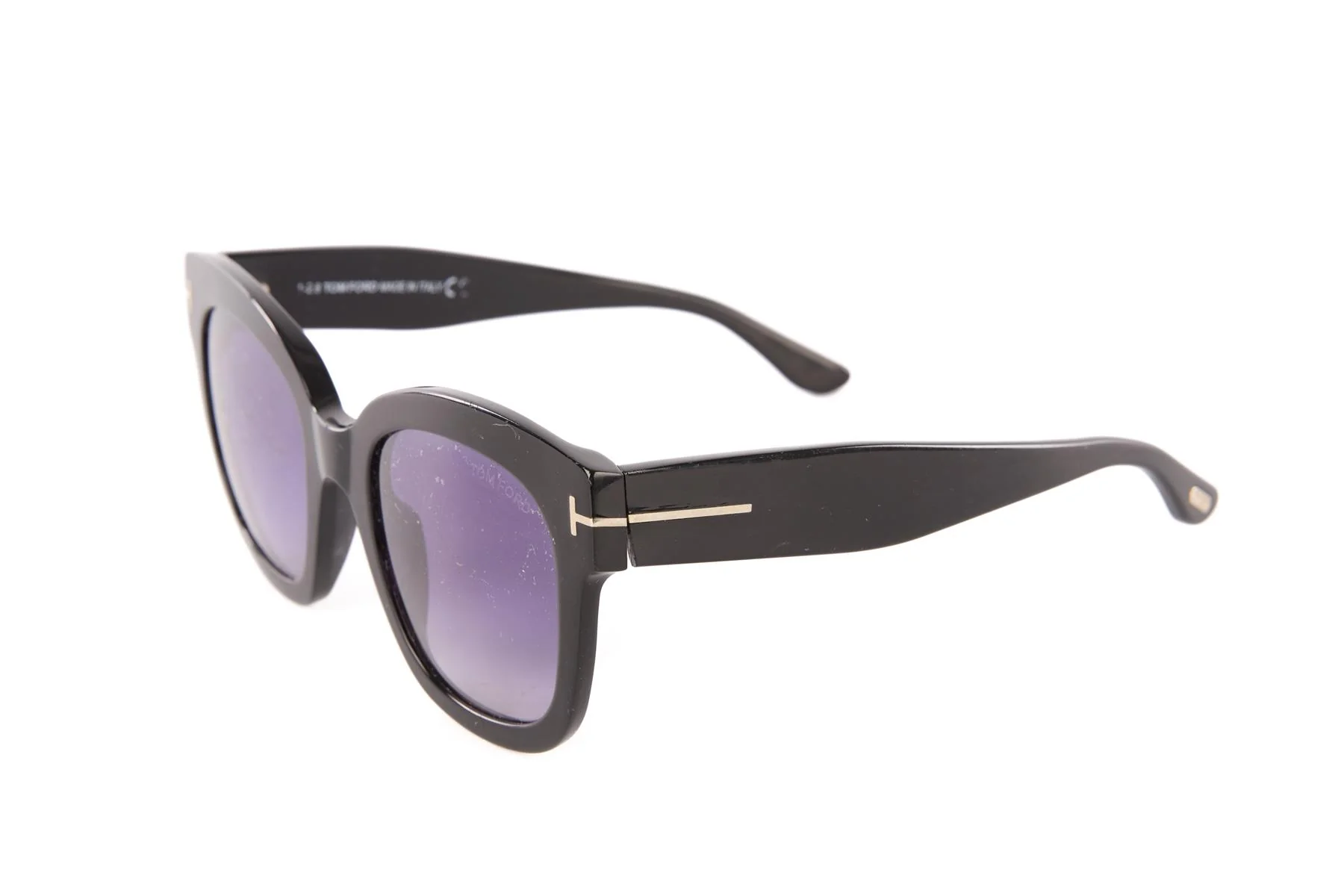 TOM FORD BLACK SQUARE FRAME ACETATE SUNGLASSES - Image 4
