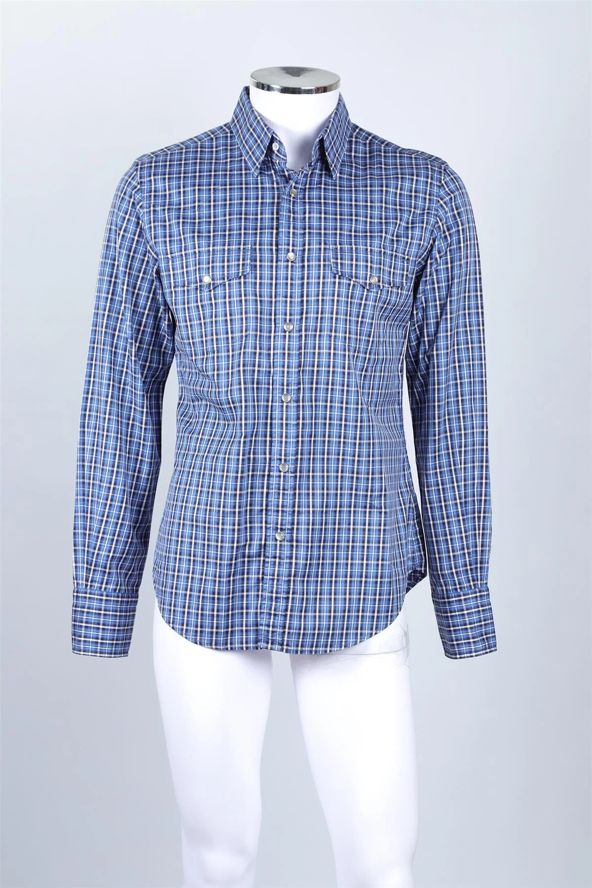 TOM FORD BLUE MEN'S COTTON SHIRT UK/US CHEST 40 - Image 2