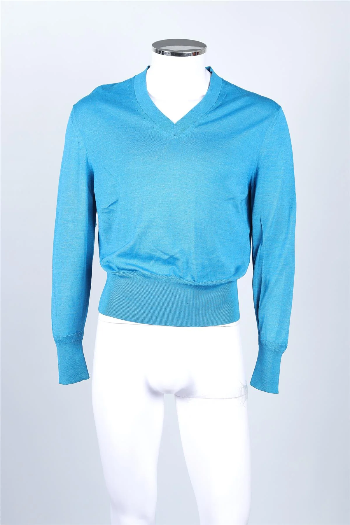 TOM FORD BLUE MEN'S WOOL SWEATER UK/US CHEST 40 - Image 2