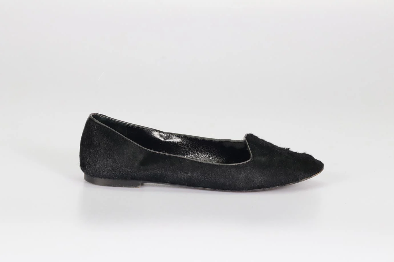 TOM FORD CALF HAIR AND LEATHER BALLERINA FLATS EU 38 UK 5 US 8 - Image 2