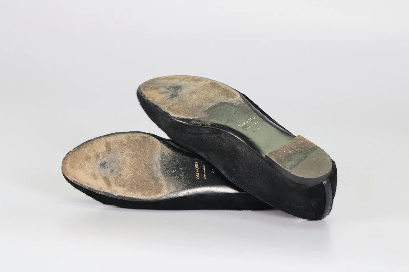 TOM FORD CALF HAIR AND LEATHER BALLERINA FLATS EU 38 UK 5 US 8 - Image 5