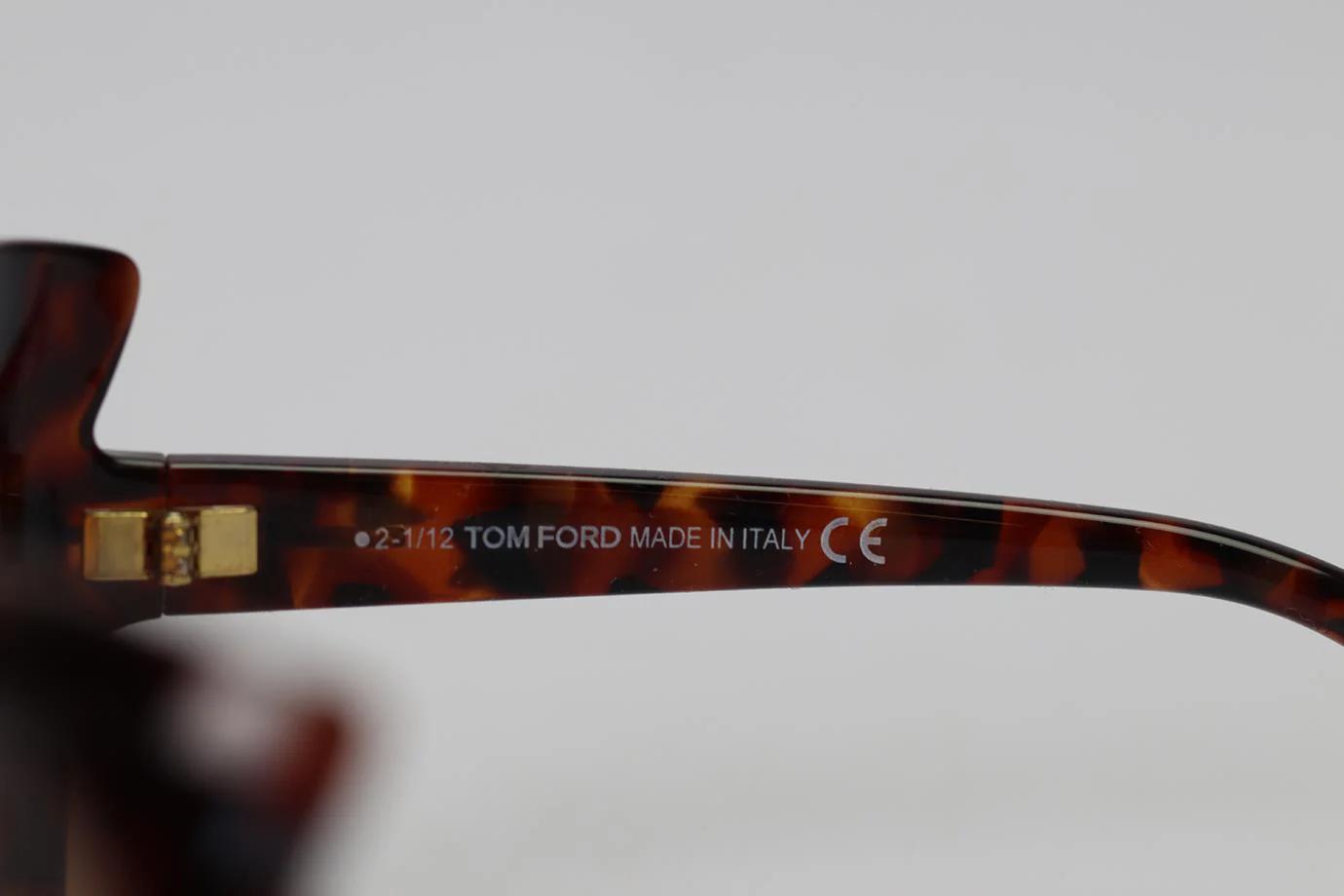 TOM FORD CAT EYE TORTOISESHELL ACETATE SUNGLASSES - Image 6